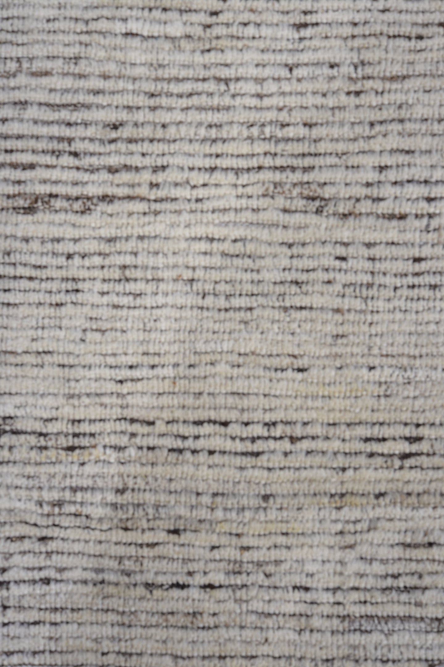 13' x 16' one-of-a-kind handmade vintage Tulu oversize rug. Color palette: ivory, charcoal, taupe, brown, gray, black, beige