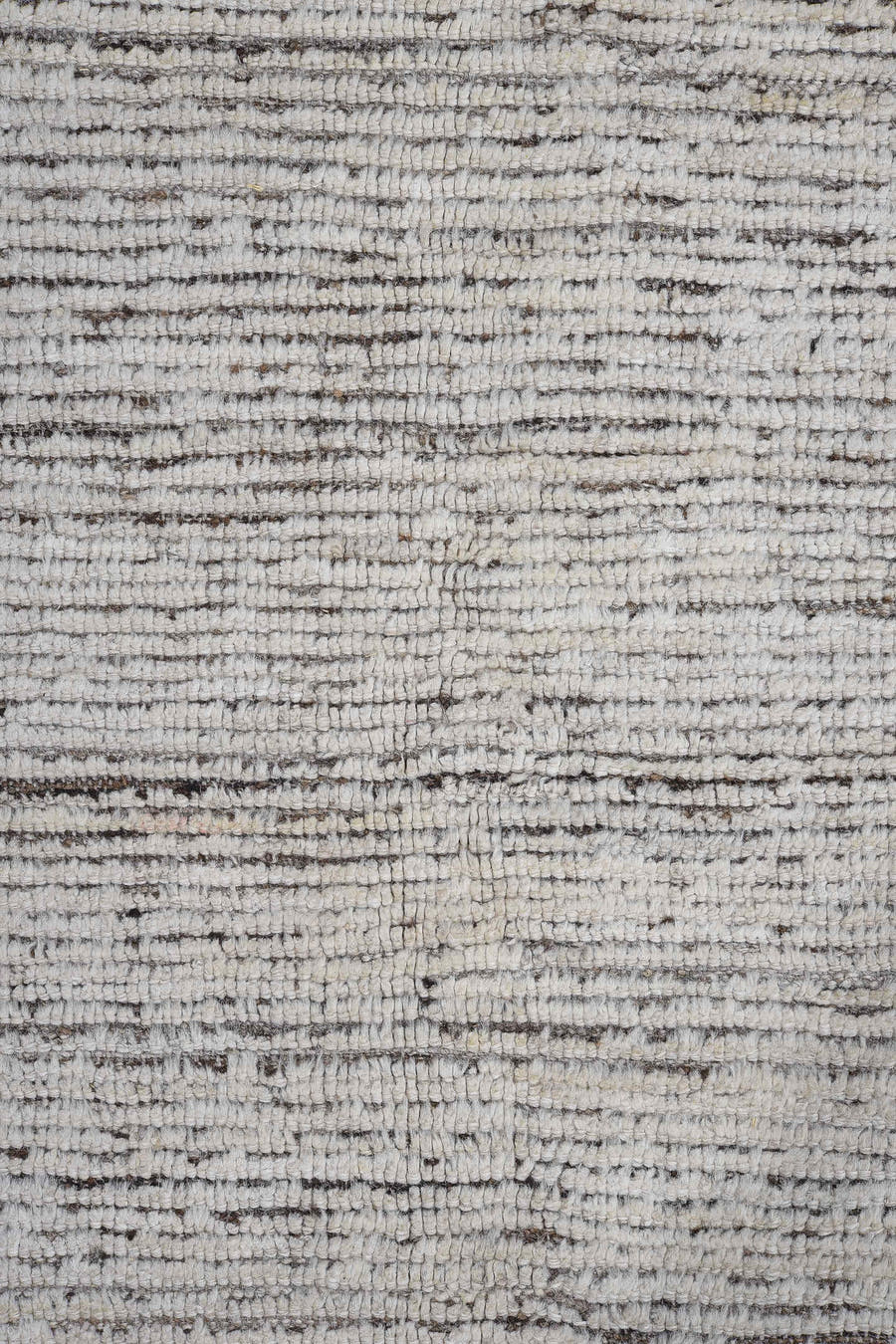13' x 16' one-of-a-kind handmade vintage Tulu oversize rug. Color palette: ivory, charcoal, taupe, brown, gray, black, beige