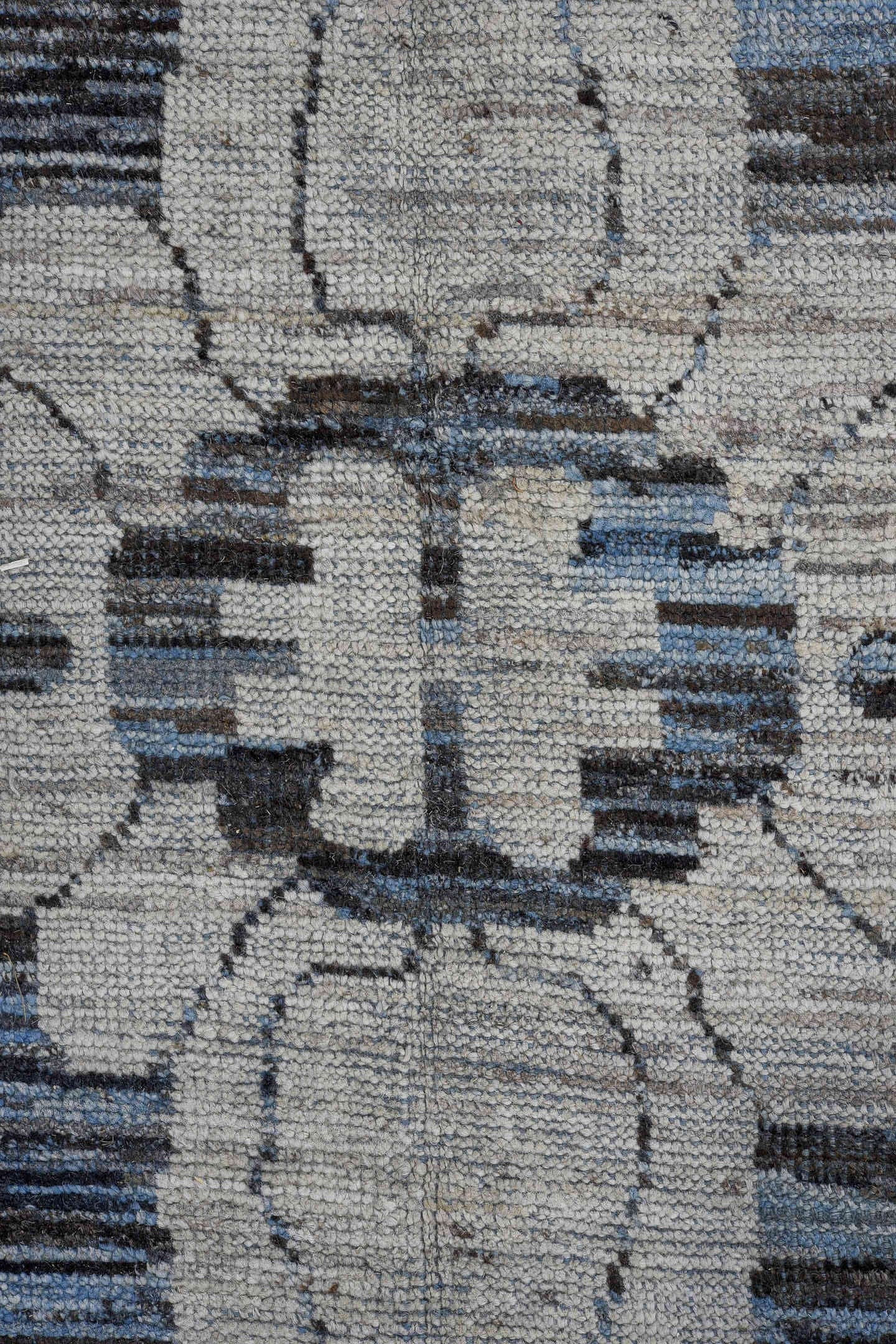 13' x 17' one-of-a-kind handmade vintage Oushak oversize rug. Color palette: slate, ivory, blue, charcoal, steel_blue, gray