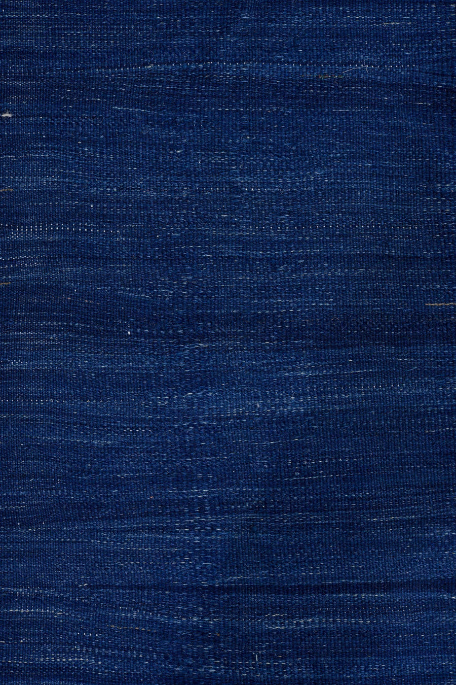 3' x 9' one-of-a-kind handmade vintage Kilim runner rug. Color palette: indigo, taupe, brown, navy, slate, purple, beige