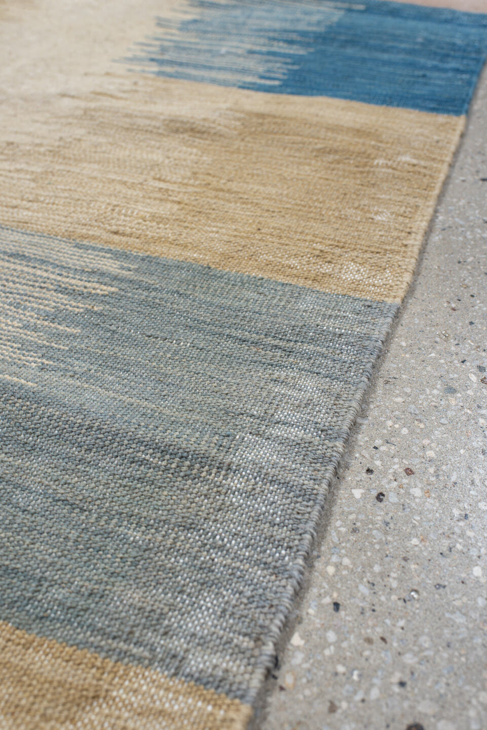 2' x 8' one-of-a-kind handmade vintage Kilim runner rug. Color palette: ivory, blue, sand, blush, pale_gray, beige, pink