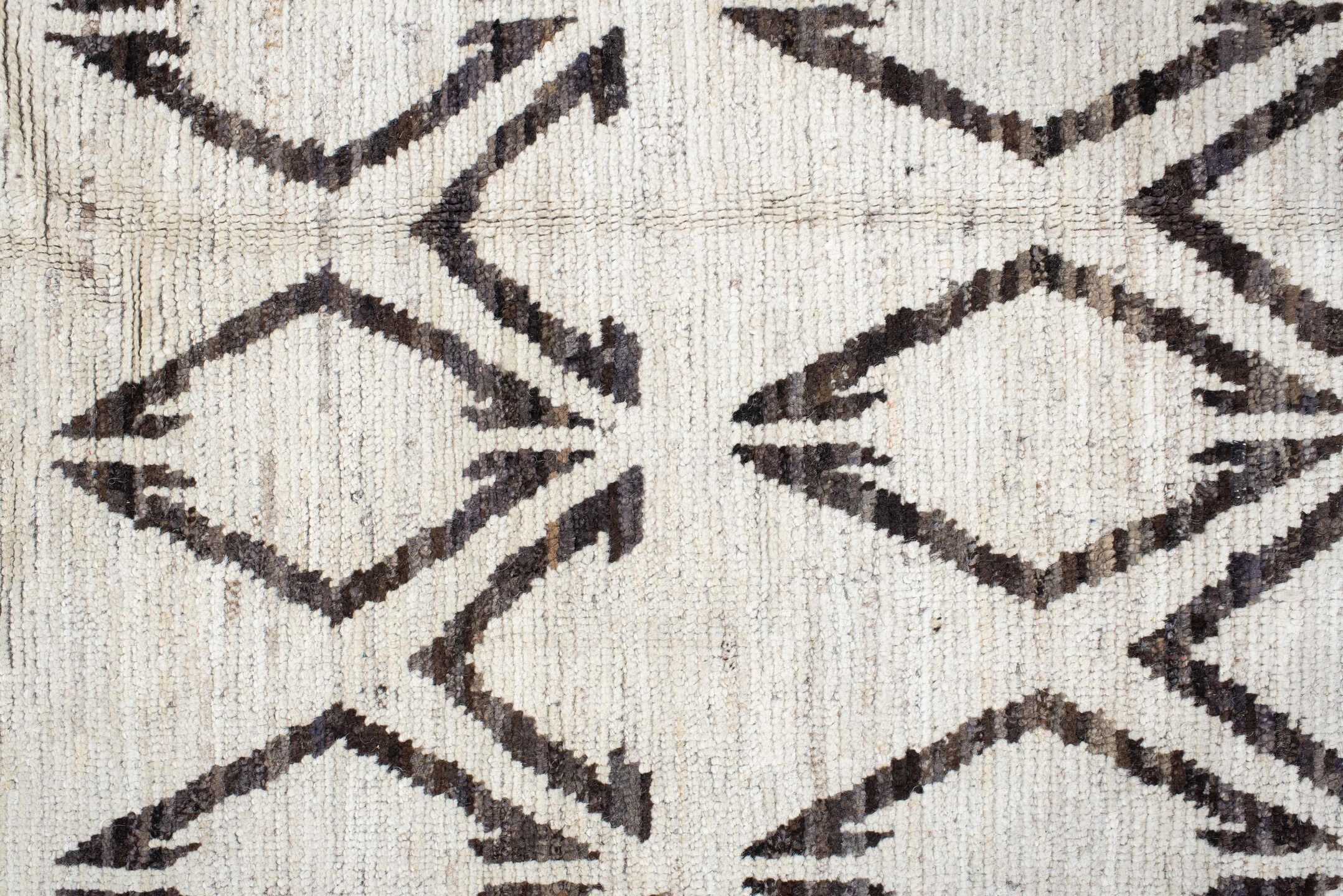 14' x 19' one-of-a-kind handmade vintage Tulu oversize rug. Color palette: black, dark gray, gainsboro, gray, light gray