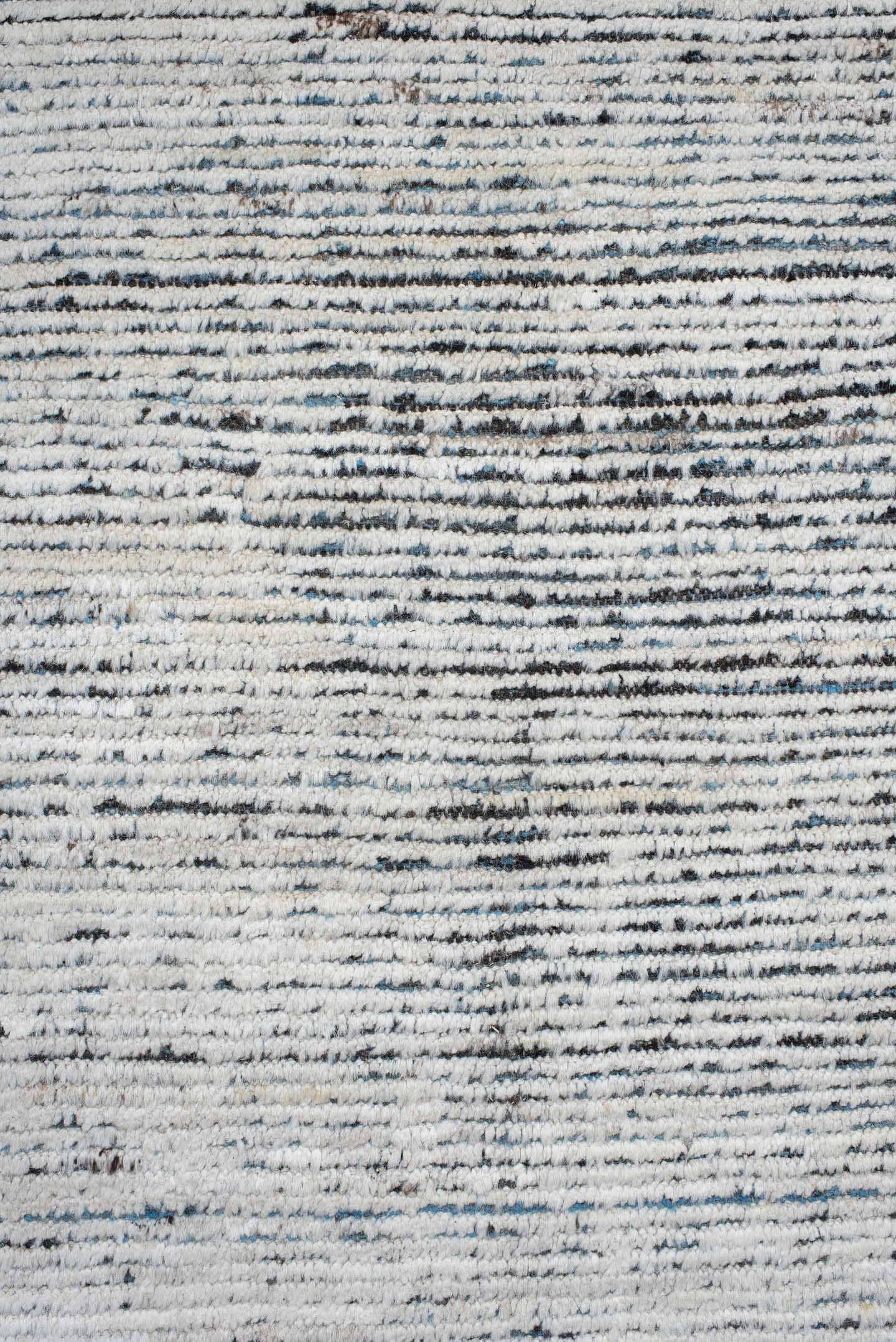10' x 13' one-of-a-kind handmade vintage Tulu large size rug. Color palette: ivory, charcoal, slate, cream, gray, black