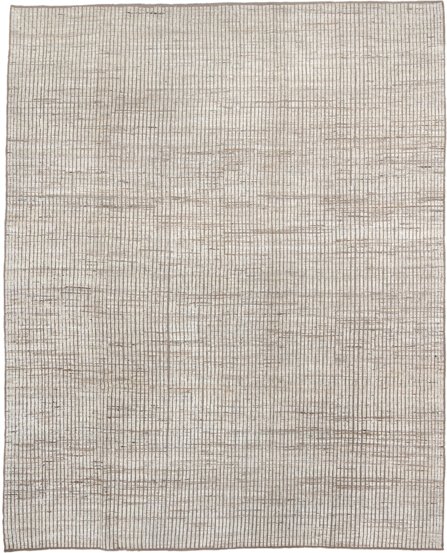 10' x 12' one-of-a-kind handmade vintage Tulu large size rug. Color palette: ivory, taupe, beige, camel, light brown, gray