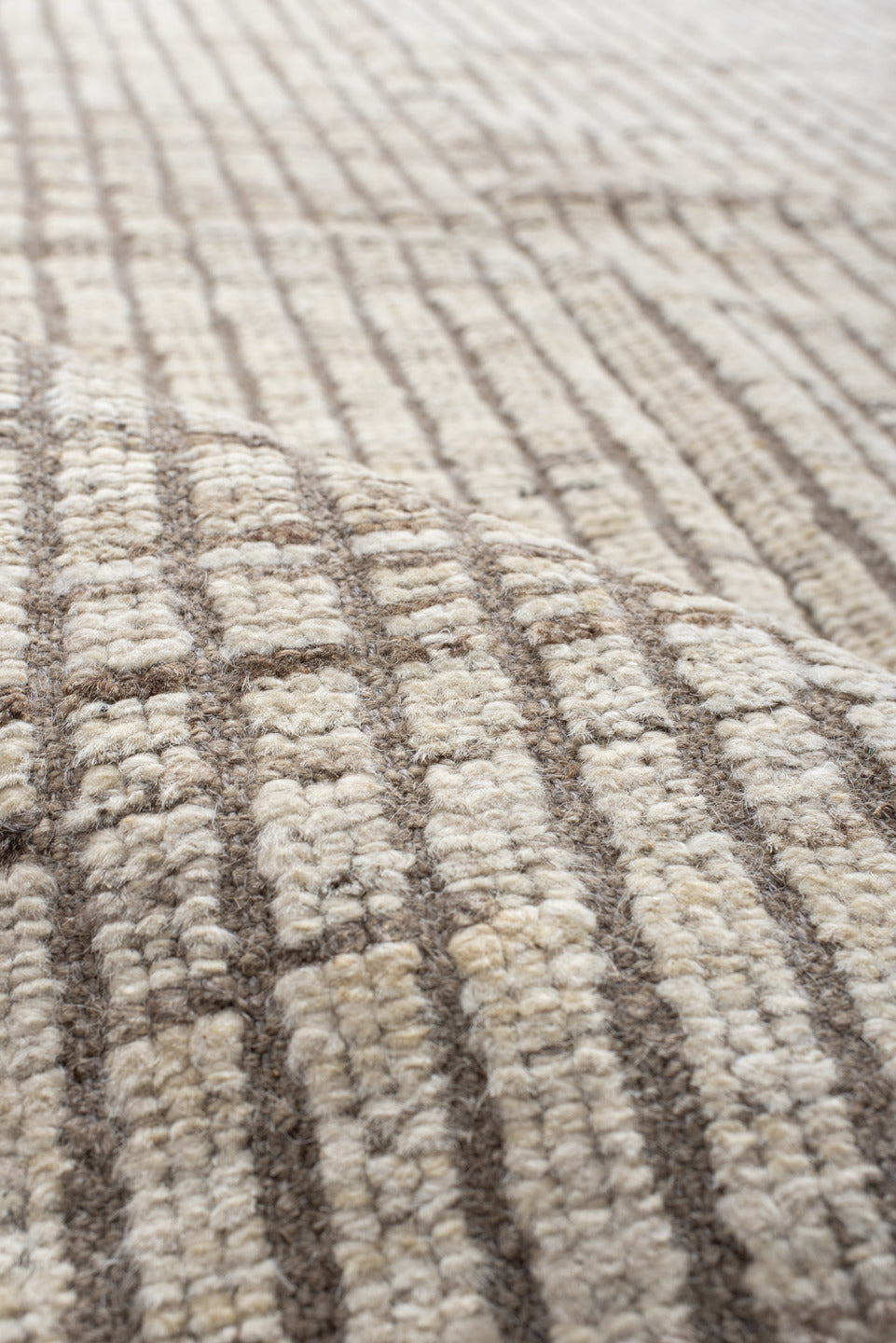 10' x 12' one-of-a-kind handmade vintage Tulu large size rug. Color palette: dark gray, dim gray, floral white, gray