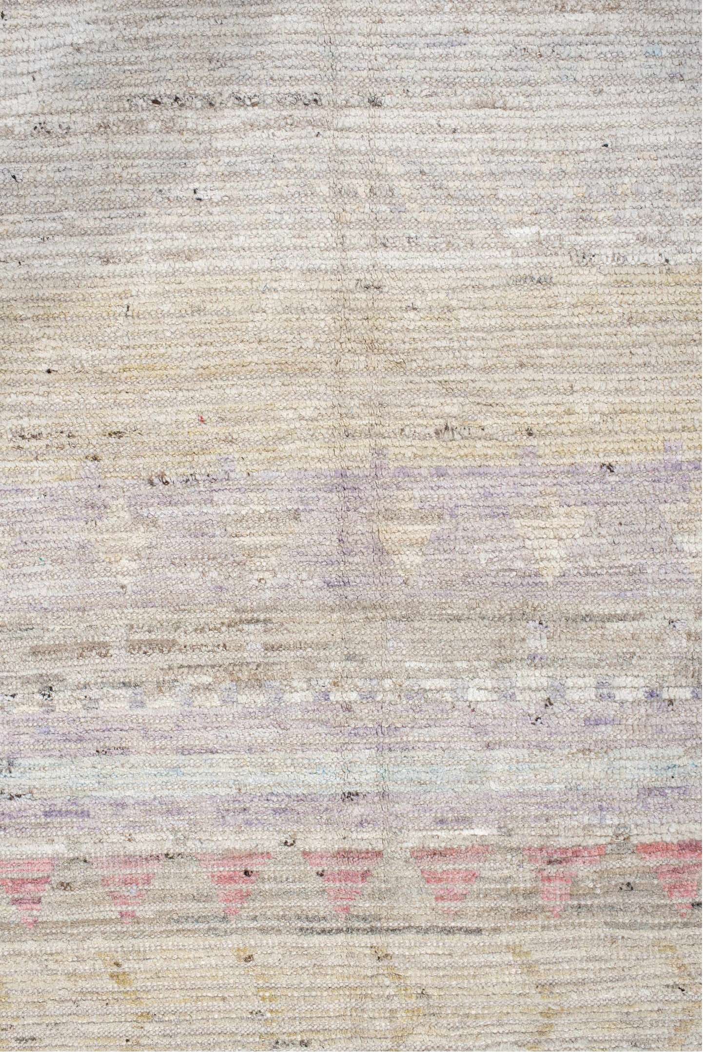 13' x 19' one-of-a-kind handmade vintage Tulu oversize rug. Color palette: ivory, lavender, rose, aqua, pale yellow, coral