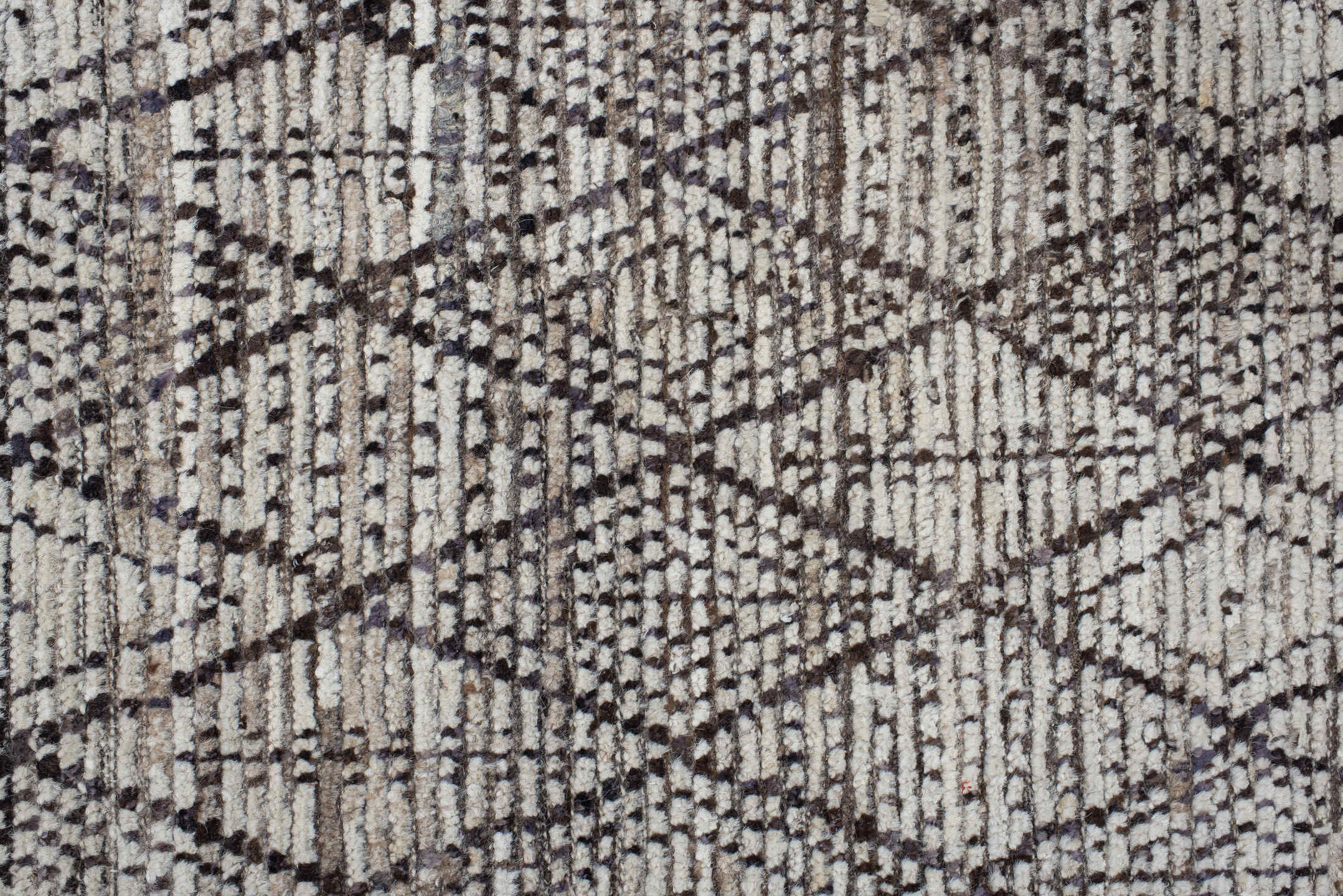 10' x 13' one-of-a-kind handmade vintage Tulu large size rug. Color palette: off-white, gray, light gray, blue, black, linen