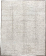 12' x 14' one-of-a-kind handmade vintage Tulu oversize rug. Color palette: ivory, taupe, beige, gray