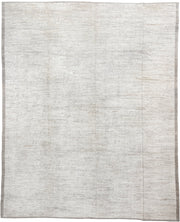 12' x 15' one-of-a-kind handmade vintage Tulu oversize rug. Color palette: ivory, cream, taupe, beige, gray