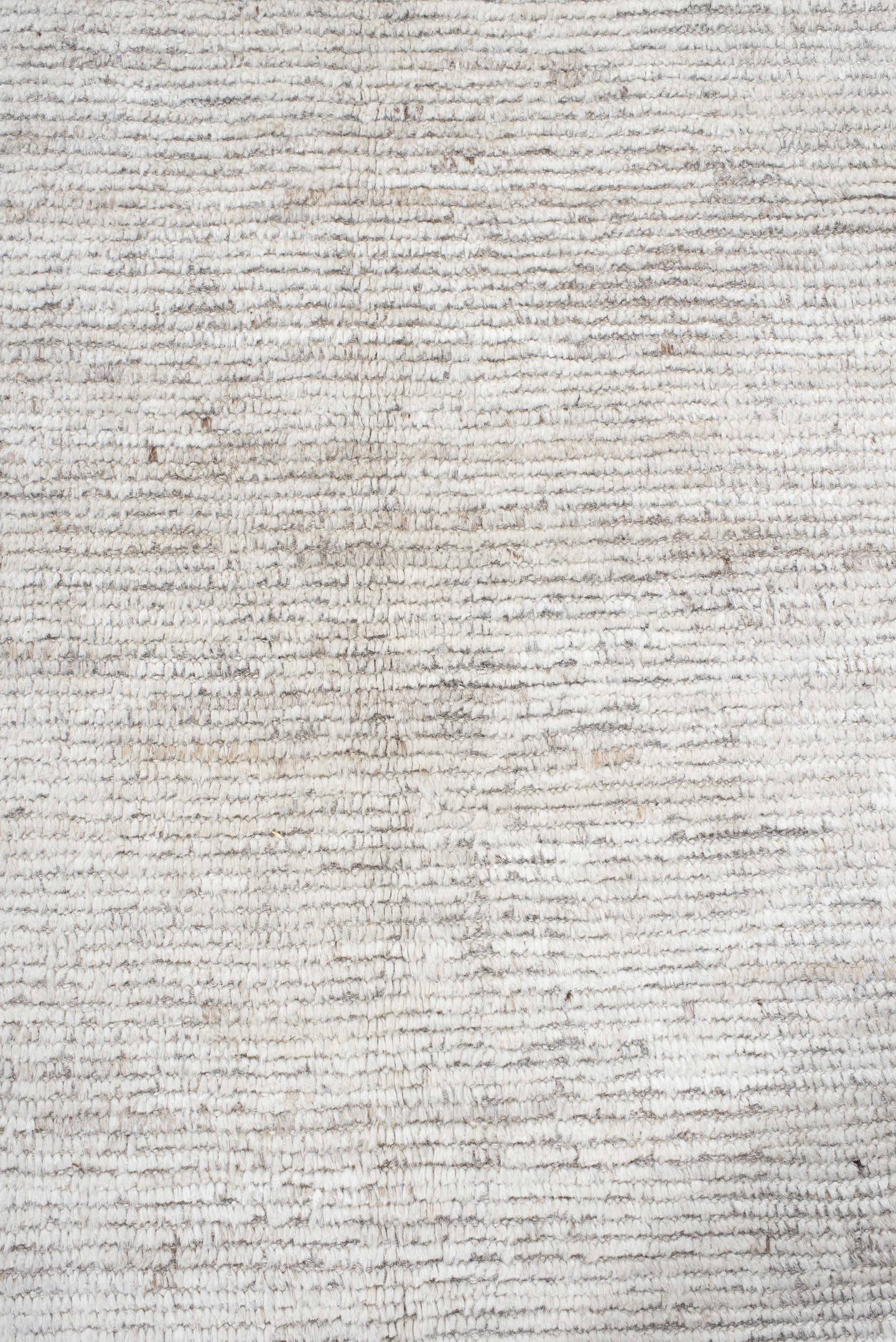12' x 15' one-of-a-kind handmade vintage Tulu oversize rug. Color palette: ivory, cream, taupe, beige, gray