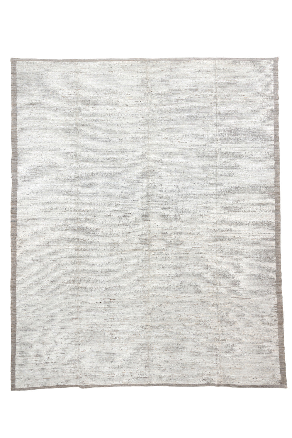 12' x 14' one-of-a-kind handmade vintage Tulu oversize rug. Color palette: dark gray, gainsboro, gray, light blue