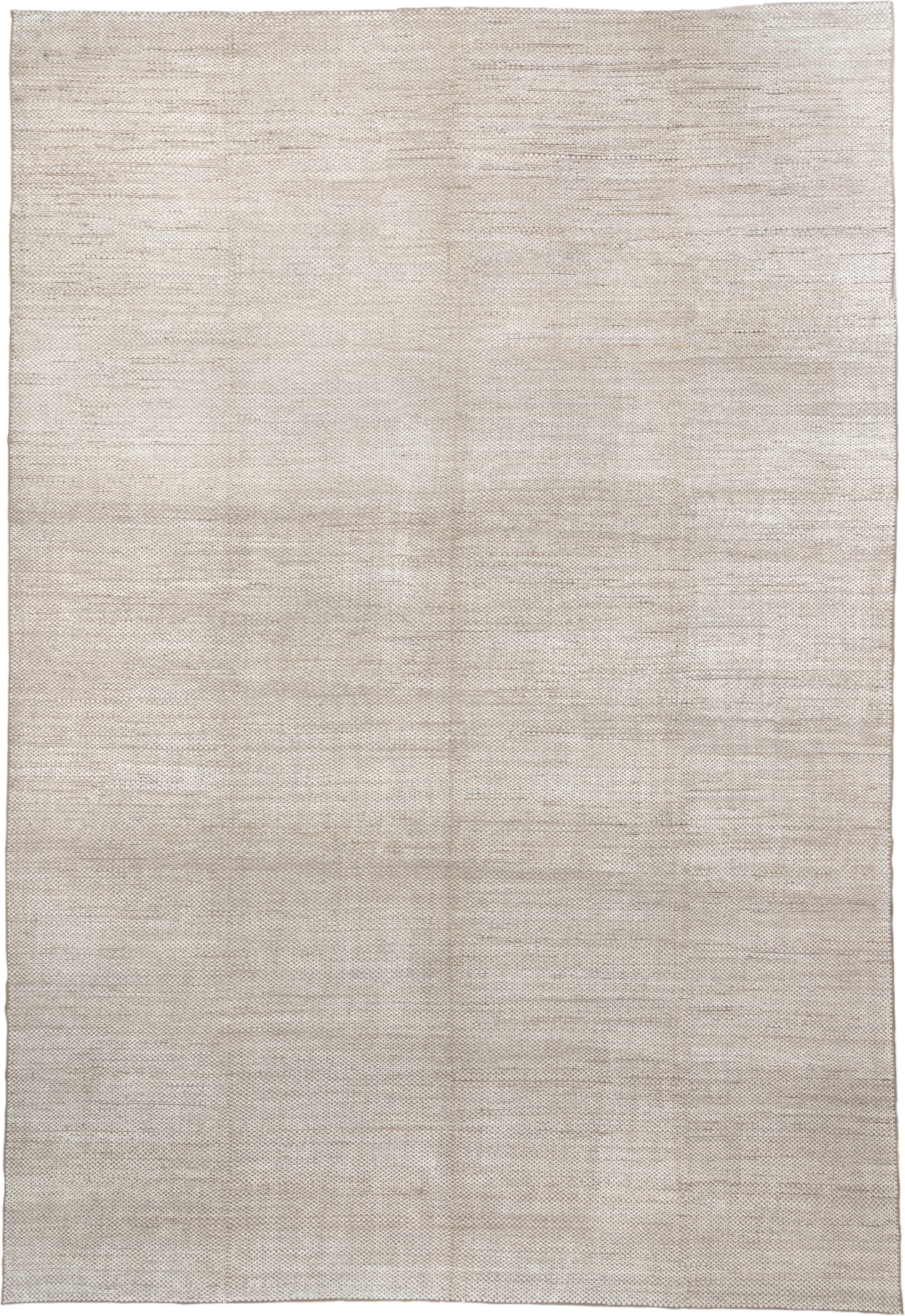 18' x 26' one-of-a-kind handmade vintage Tulu oversize rug. Color palette: ivory, beige, taupe, cream, gray