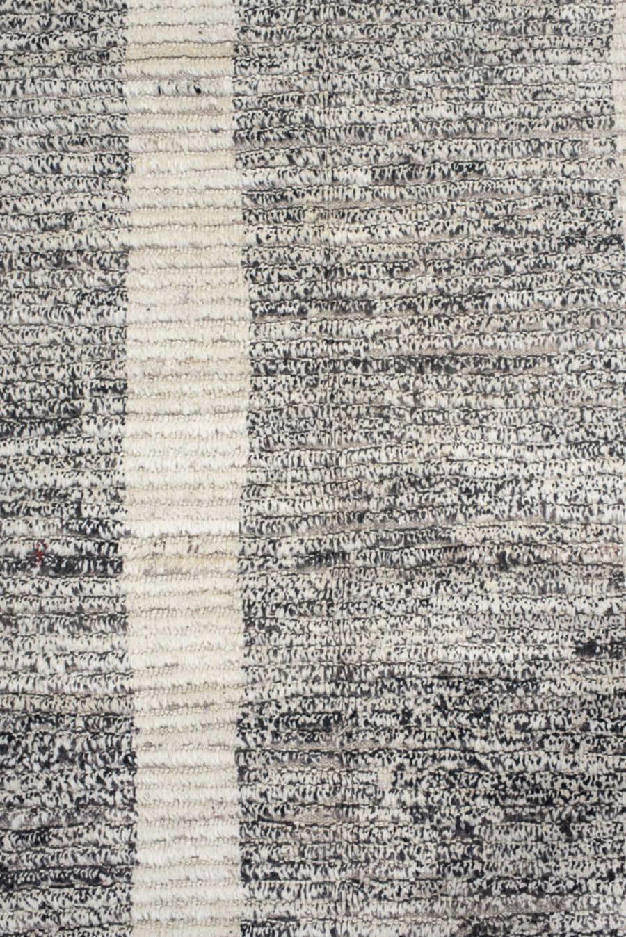 12' x 17' one-of-a-kind handmade vintage Tulu oversize rug. Color palette: gray, ivory, charcoal, taupe, black, beige