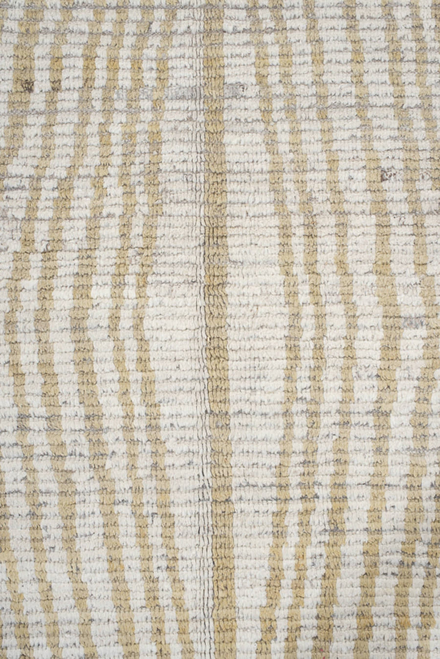 11' x 14' one-of-a-kind handmade vintage Tulu oversize rug. Color palette: ivory, gray, cream, gold, charcoal, rose, taupe