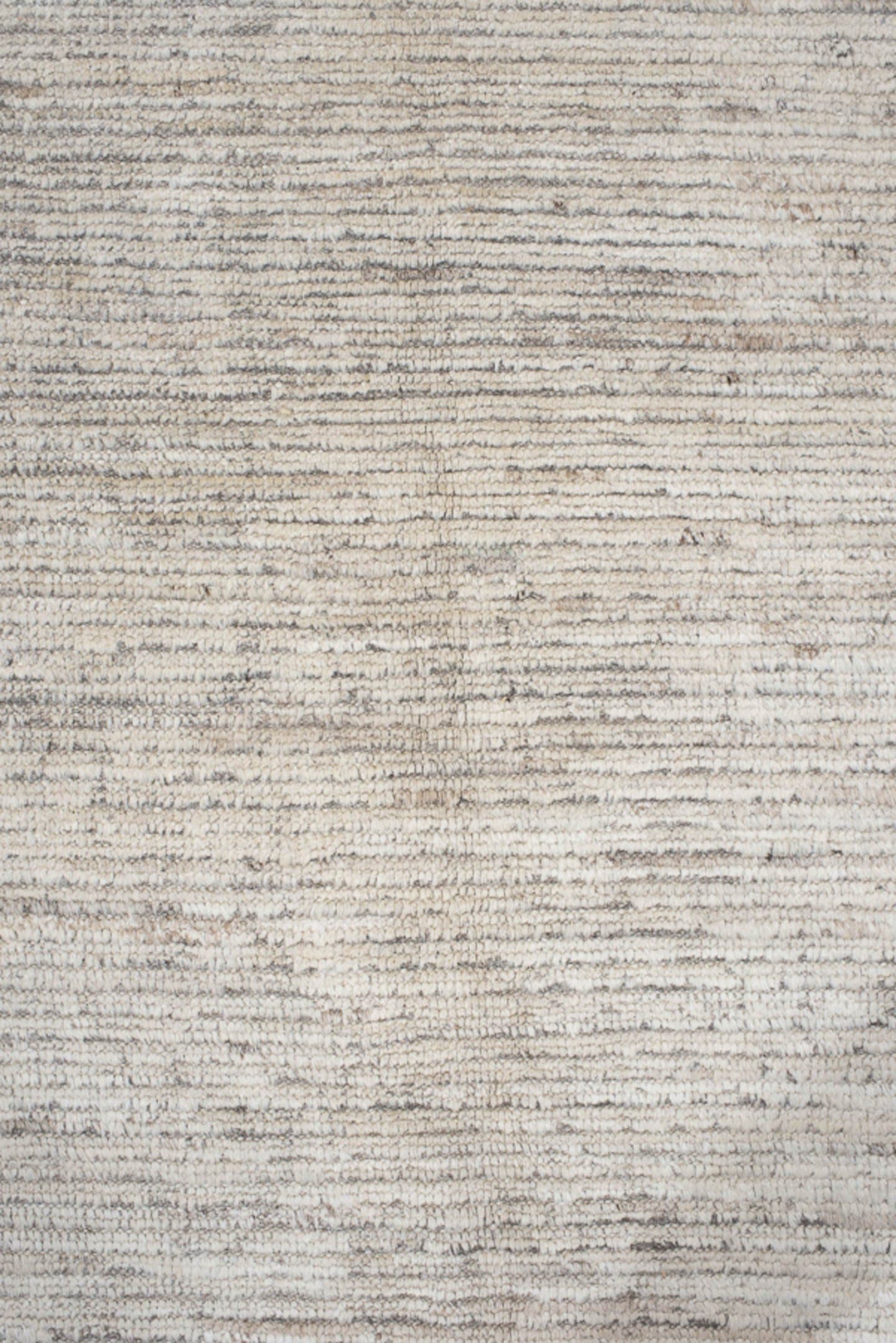 12' x 14' one-of-a-kind handmade vintage Tulu oversize rug. Color palette: ivory, taupe, gray, cream, beige