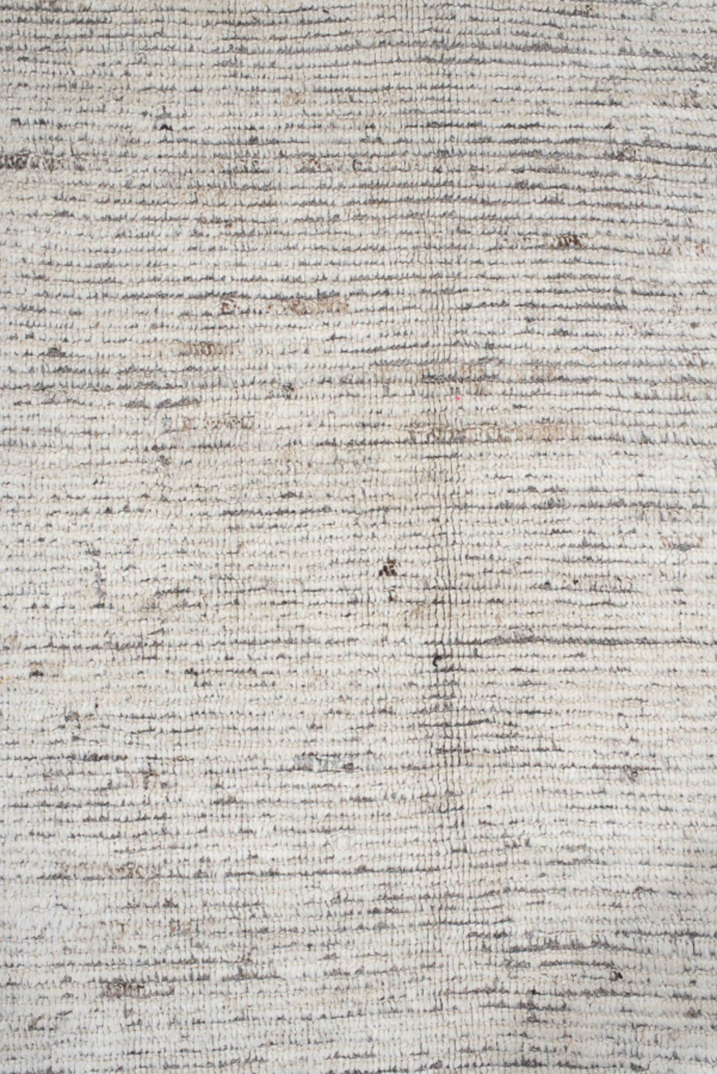 14' x 12' one-of-a-kind handmade vintage Tulu oversize rug. Color palette: ivory, taupe, gray, greige, beige