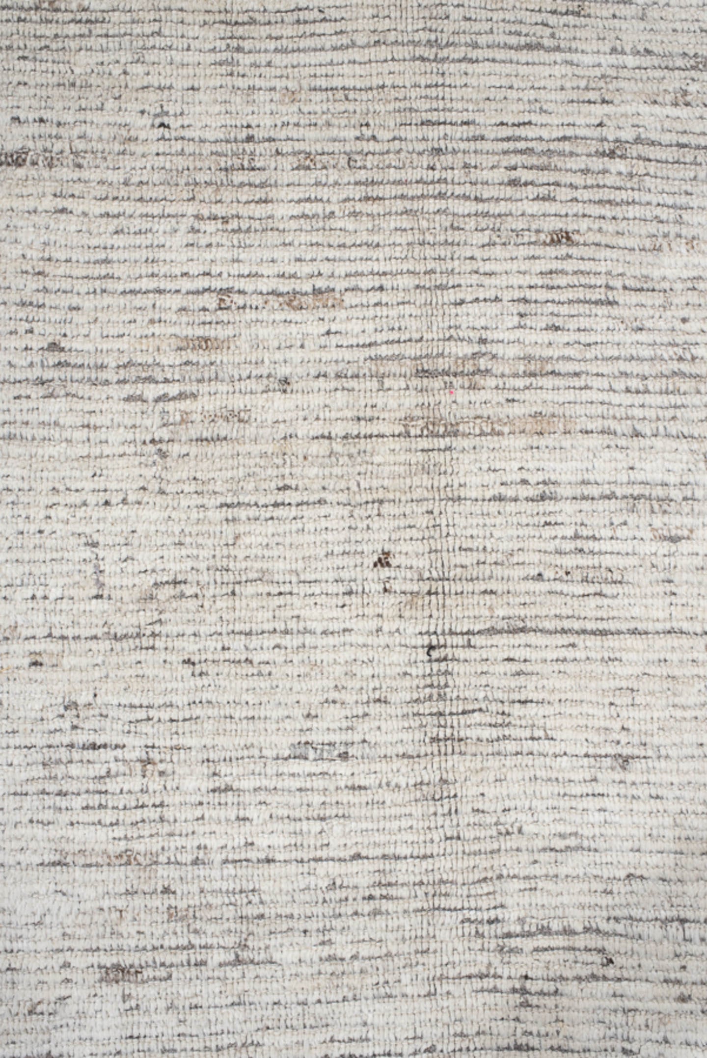 14' x 12' one-of-a-kind handmade vintage Tulu oversize rug. Color palette: ivory, taupe, gray, greige, beige
