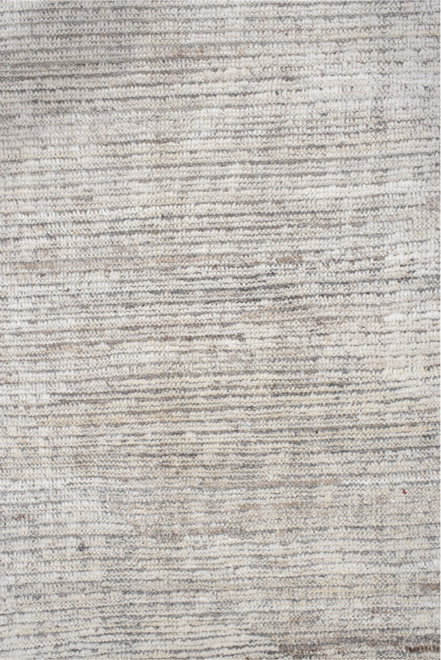 12' x 15' one-of-a-kind handmade vintage Tulu oversize rug. Color palette: ivory, gray, taupe, charcoal, cream, beige, black