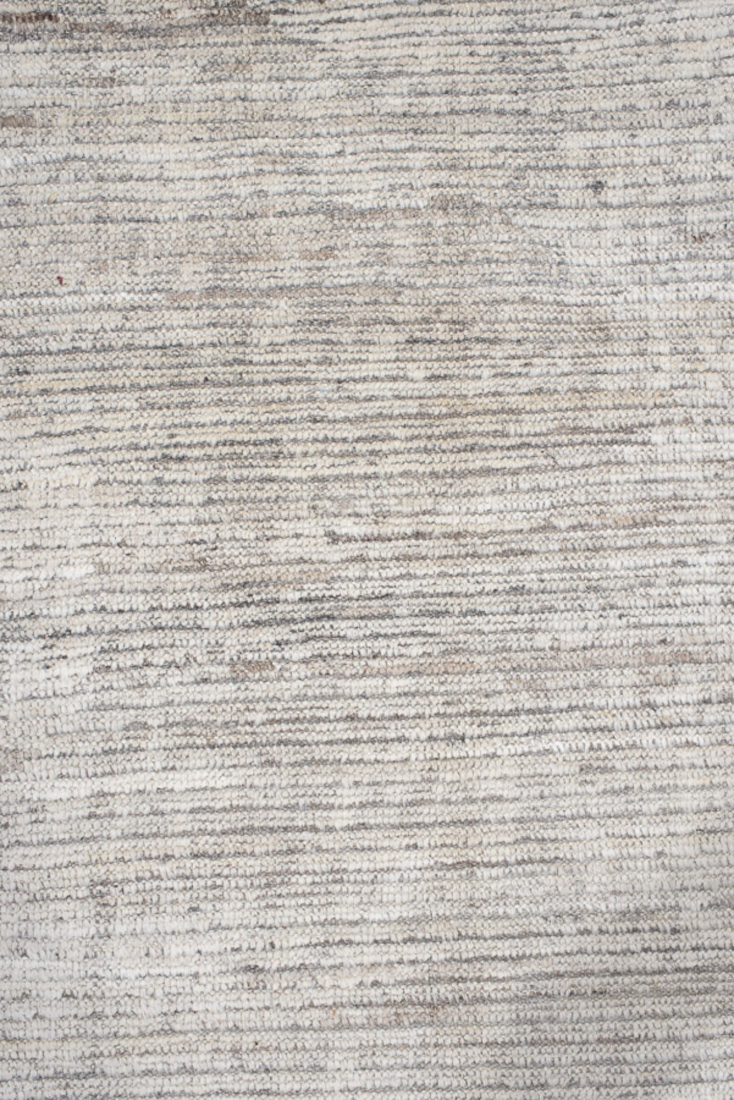 12' x 15' one-of-a-kind handmade vintage Tulu oversize rug. Color palette: ivory, gray, taupe, charcoal, cream, beige, black