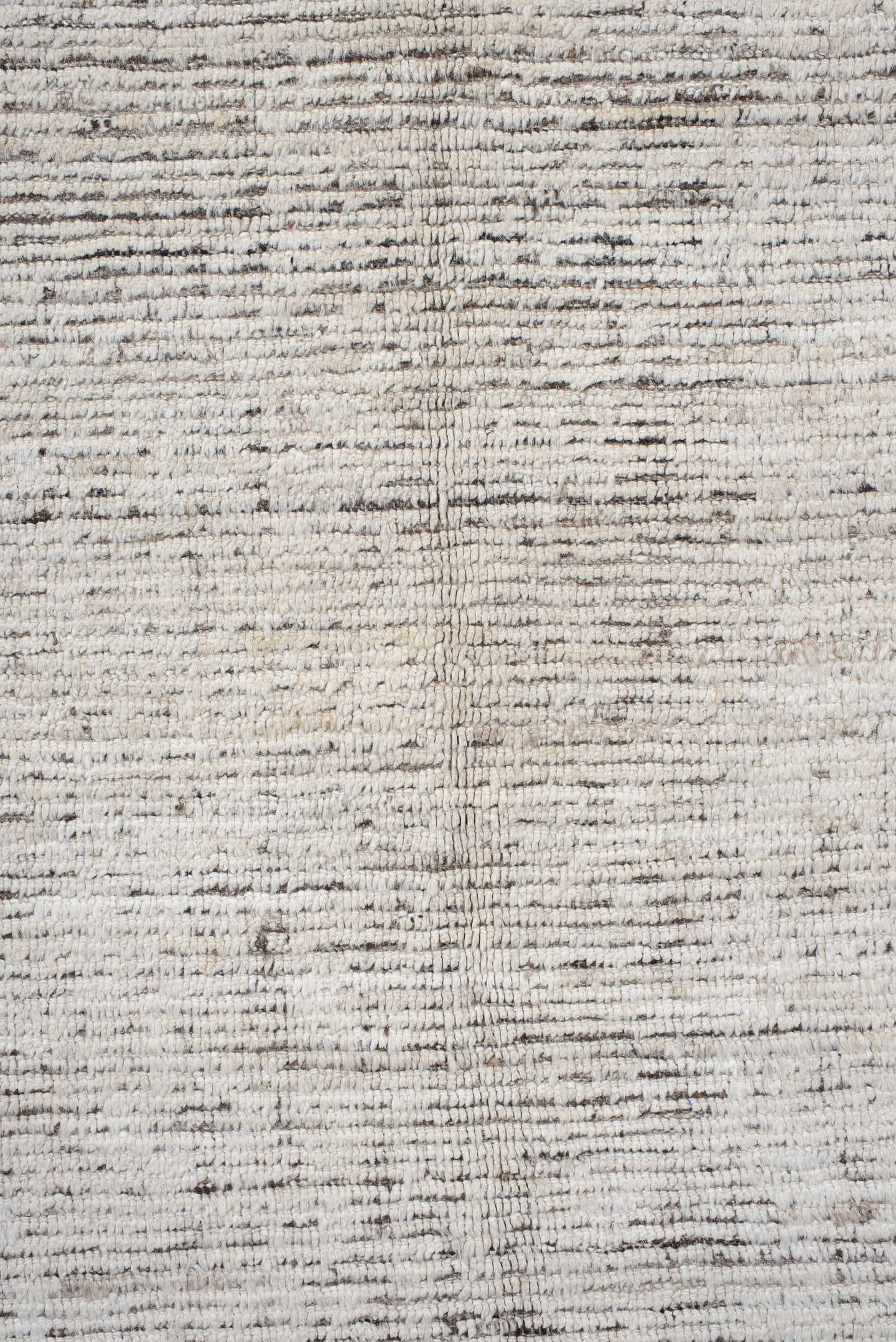 12' x 14' one-of-a-kind handmade vintage Tulu oversize rug. Color palette: ivory, taupe, brown, charcoal, beige, gray, black