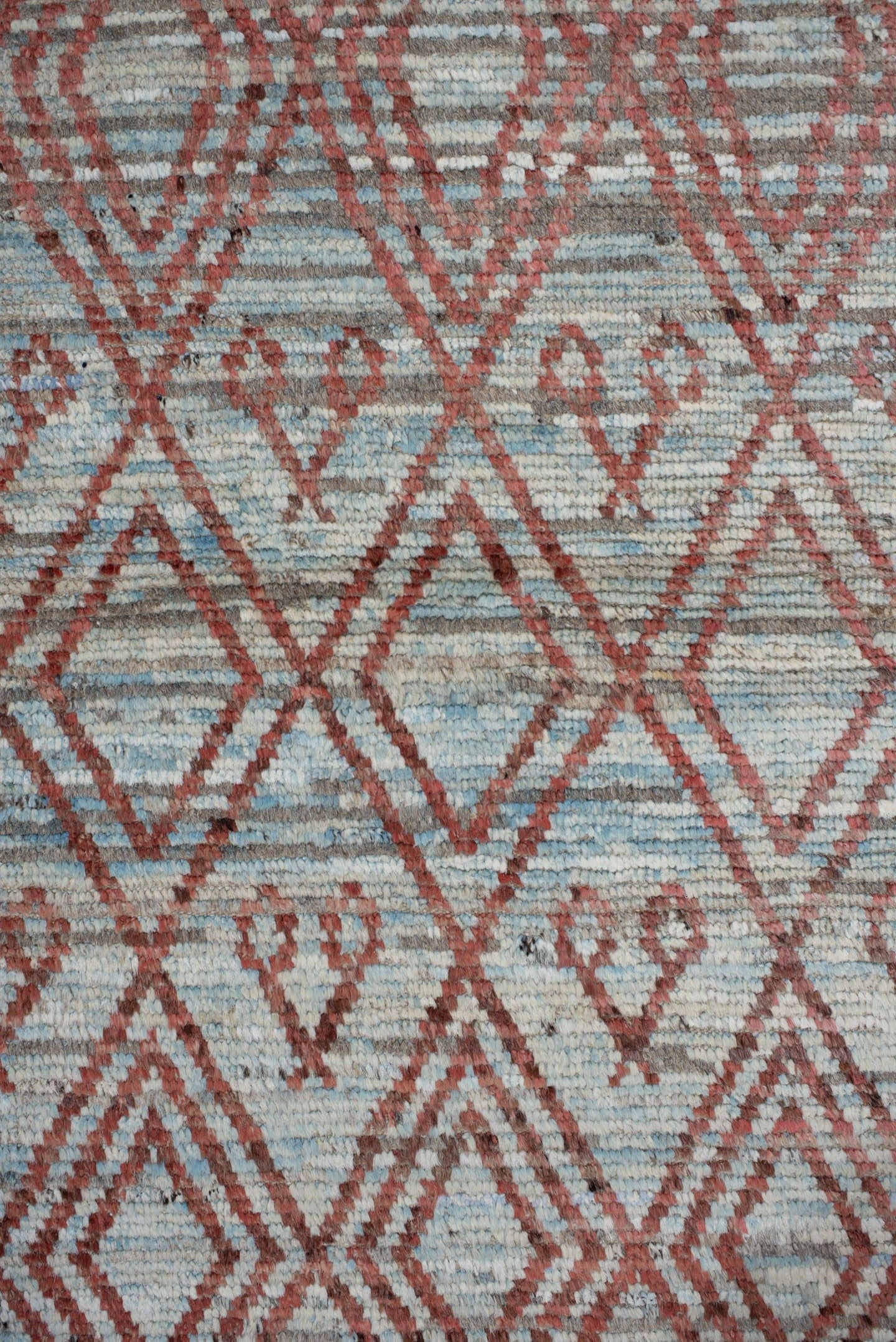 3' x 9' one-of-a-kind handmade vintage Kilim runner rug. Color palette: ivory, rust, pale_aqua, beige, taupe, terracotta