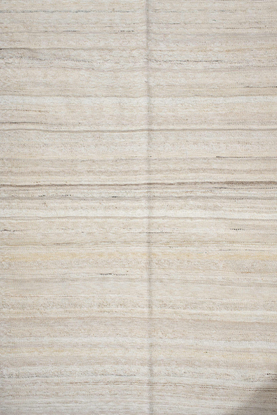 2' x 9' one-of-a-kind handmade vintage Kilim runner rug. Color palette: ivory, cream, beige, taupe, sand, light gray, gray