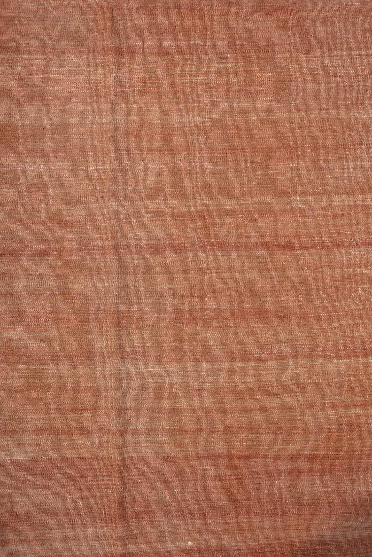 2' x 10' one-of-a-kind handmade vintage Kilim runner rug. Color palette: terra cotta, ivory, rose, camel, terracotta, brown