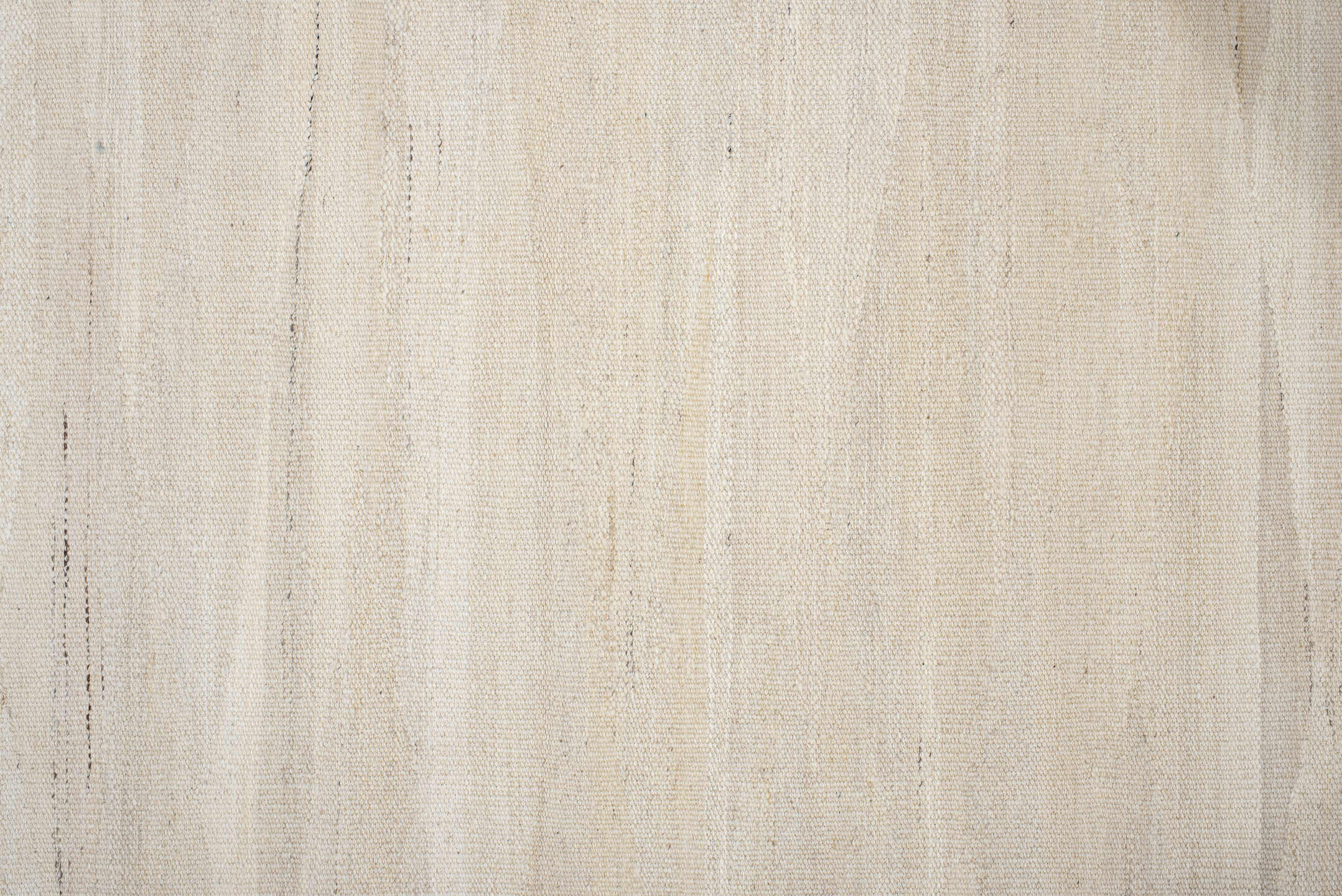 3' x 12' one-of-a-kind handmade vintage Kilim runner rug. Color palette: brown, gainsboro, gray, light gray, linen