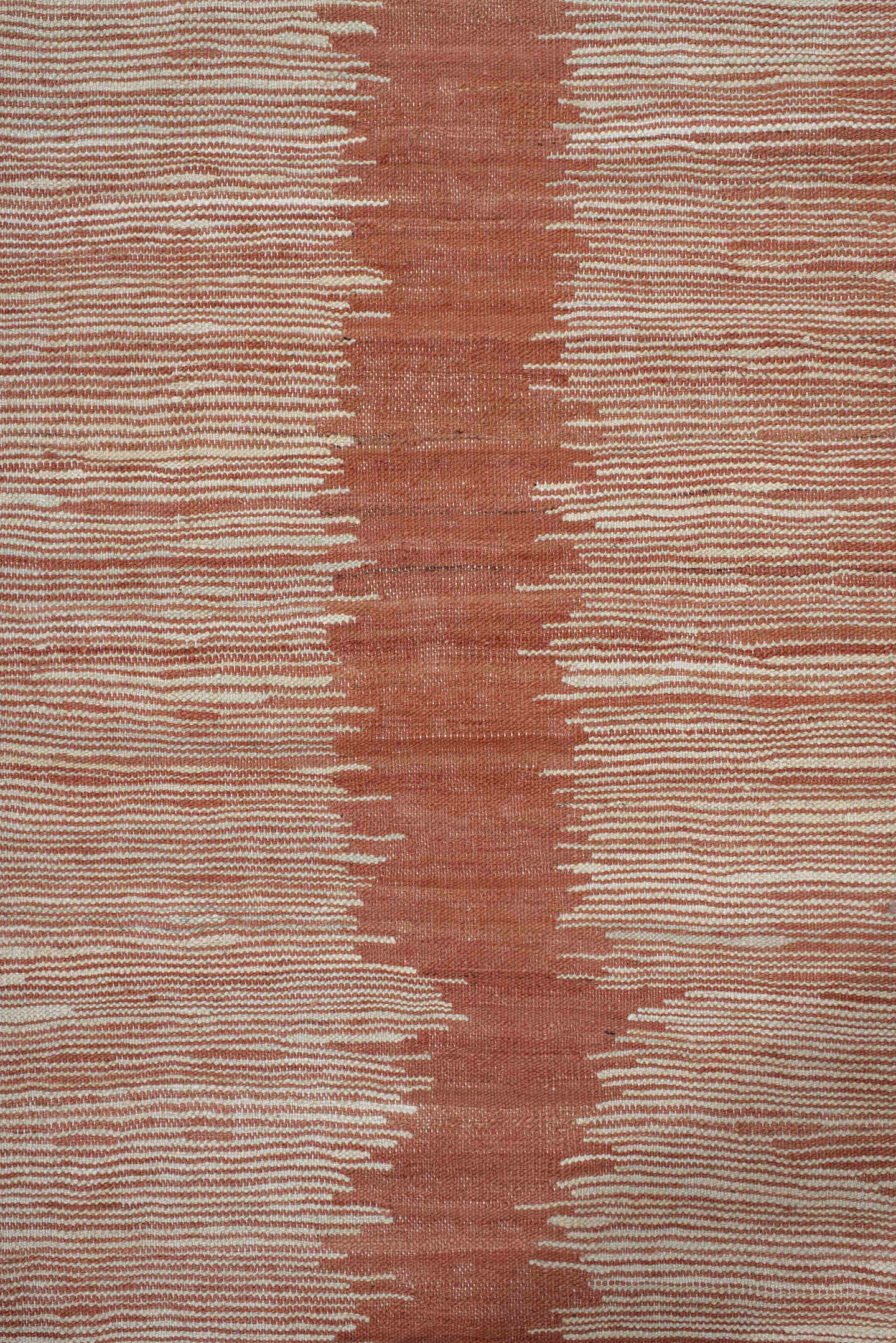 2' x 12' one-of-a-kind handmade vintage Kilim runner rug. Color palette: ivory, terra cotta, cream, terracotta, brown