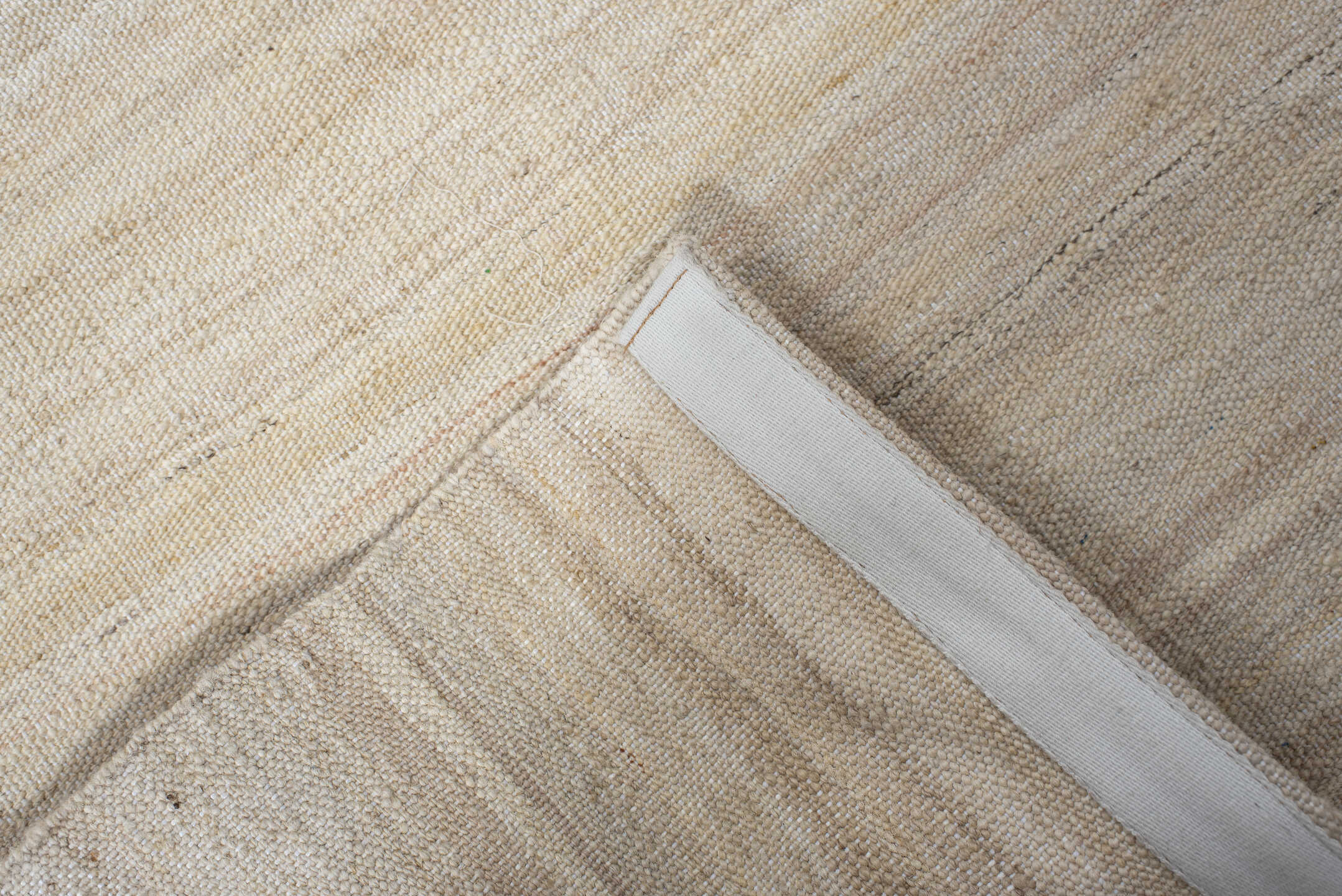 2' x 6' one-of-a-kind handmade vintage Kilim runner rug. Color palette: ivory, cream, beige, taupe, gray