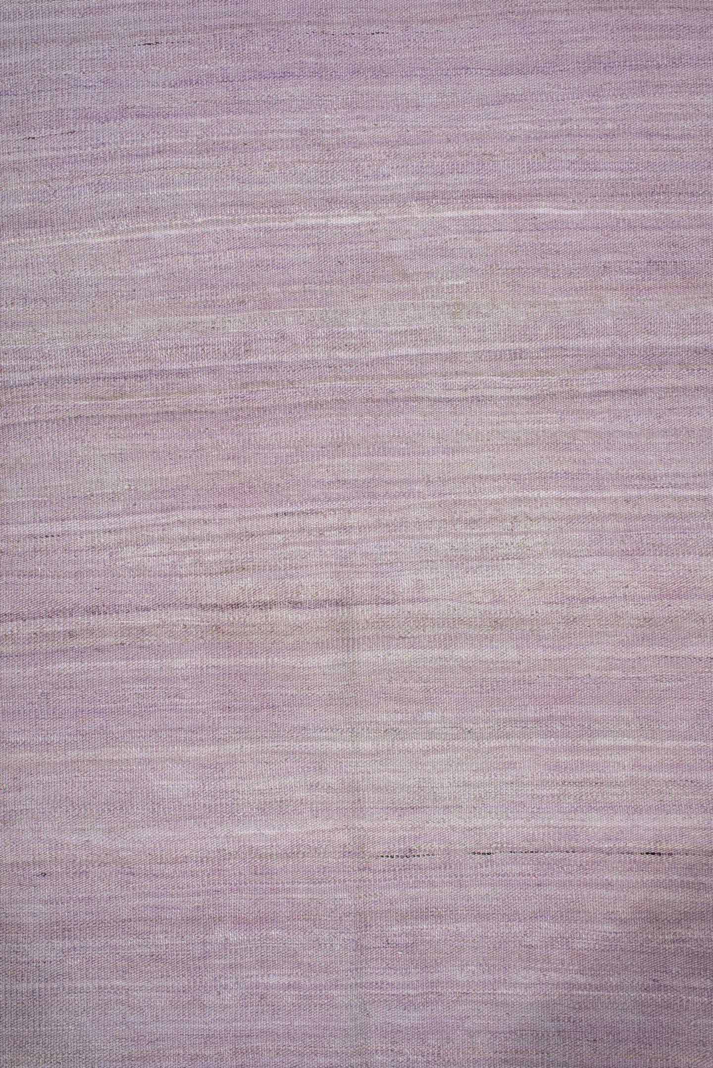 3' x 11' one-of-a-kind handmade vintage Kilim runner rug. Color palette: lavender, beige, ivory, taupe, light gray, gray