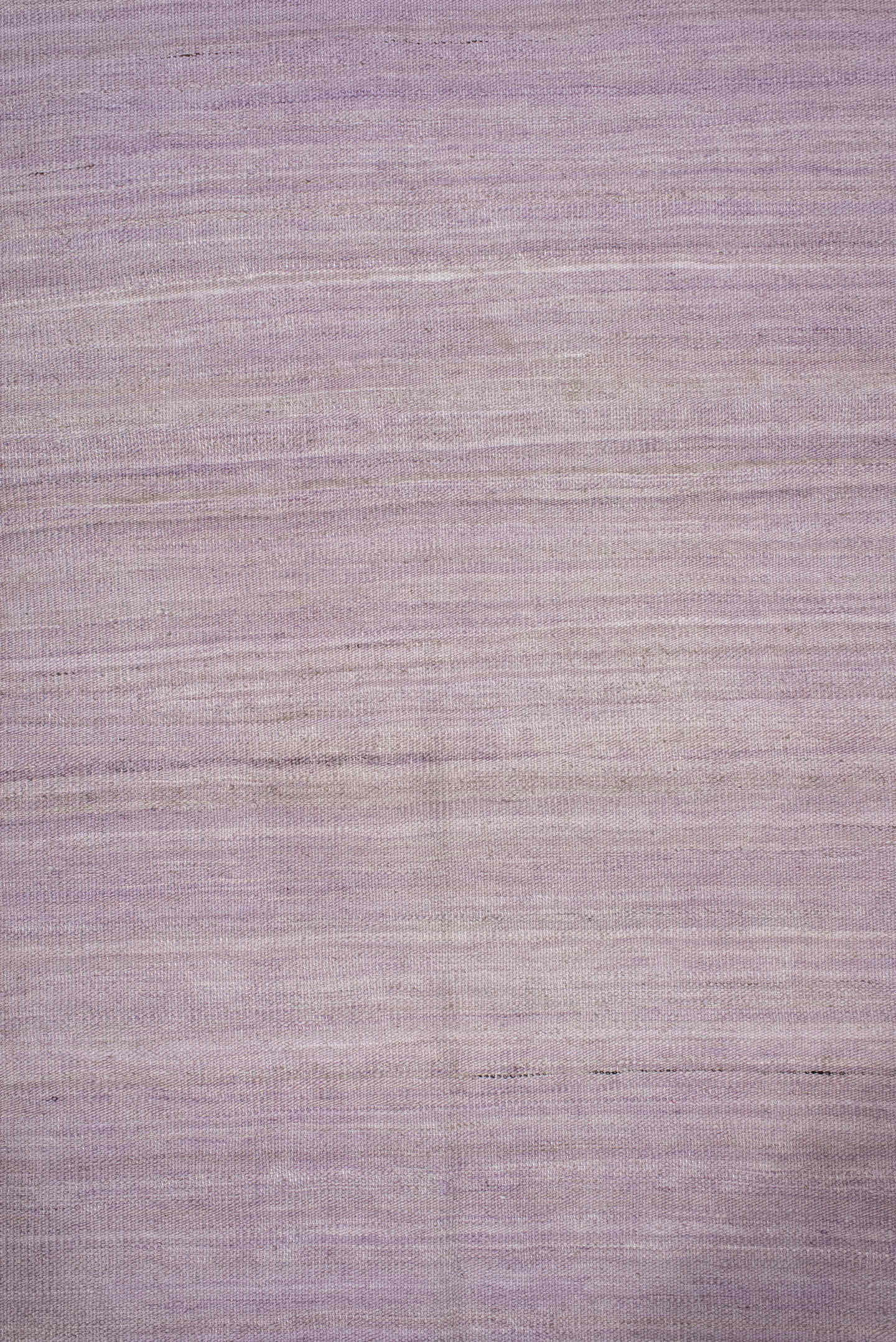 3' x 11' one-of-a-kind handmade vintage Kilim runner rug. Color palette: lavender, beige, ivory, taupe, light gray, gray