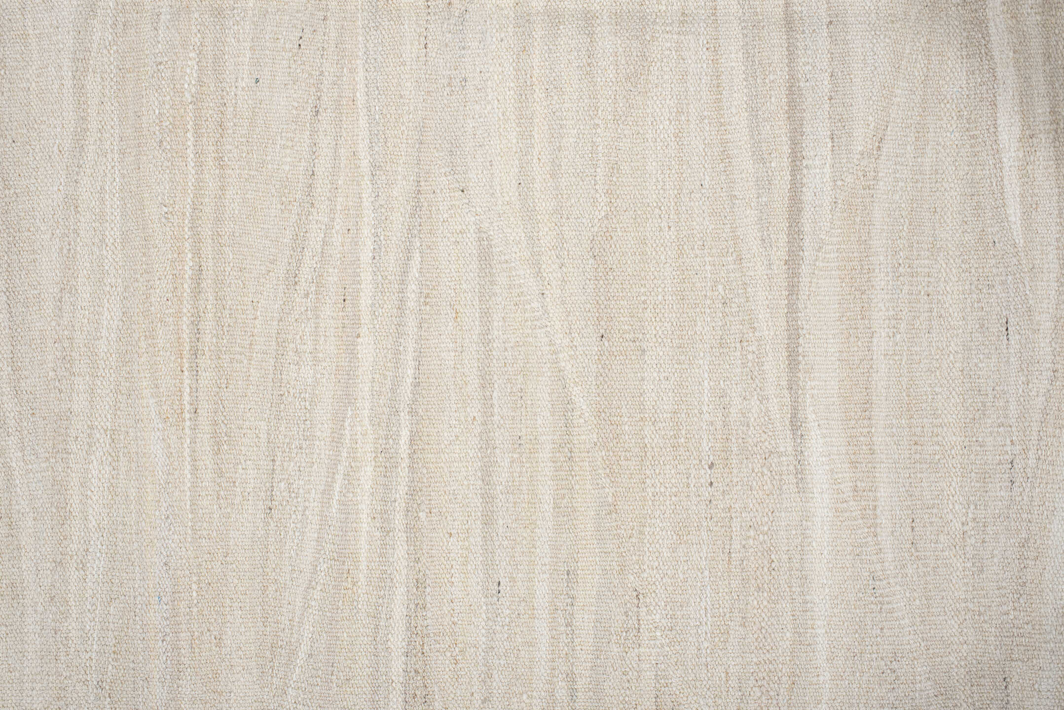 3' x 9' one-of-a-kind handmade vintage Kilim runner rug. Color palette: brown, gainsboro, gray, light gray, linen, off-white