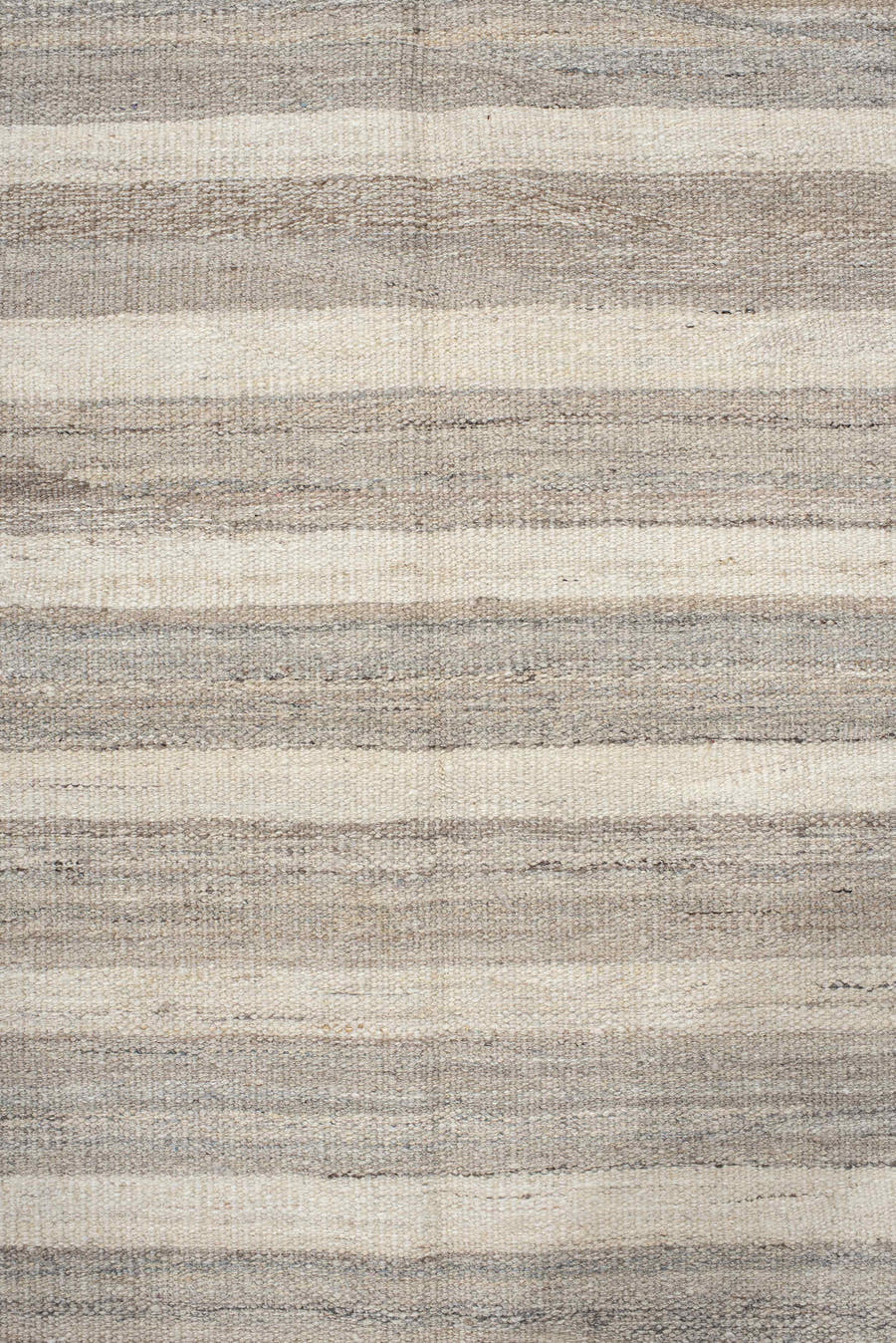 13' x 18' one-of-a-kind handmade vintage Kilim oversize rug. Color palette: ivory, charcoal, taupe, gray, cream, black