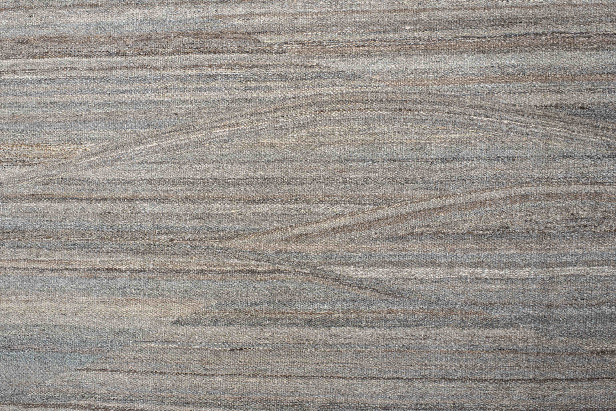 13' x 19' one-of-a-kind handmade vintage Kilim oversize rug. Color palette: gray, ivory, taupe, charcoal, greige, beige