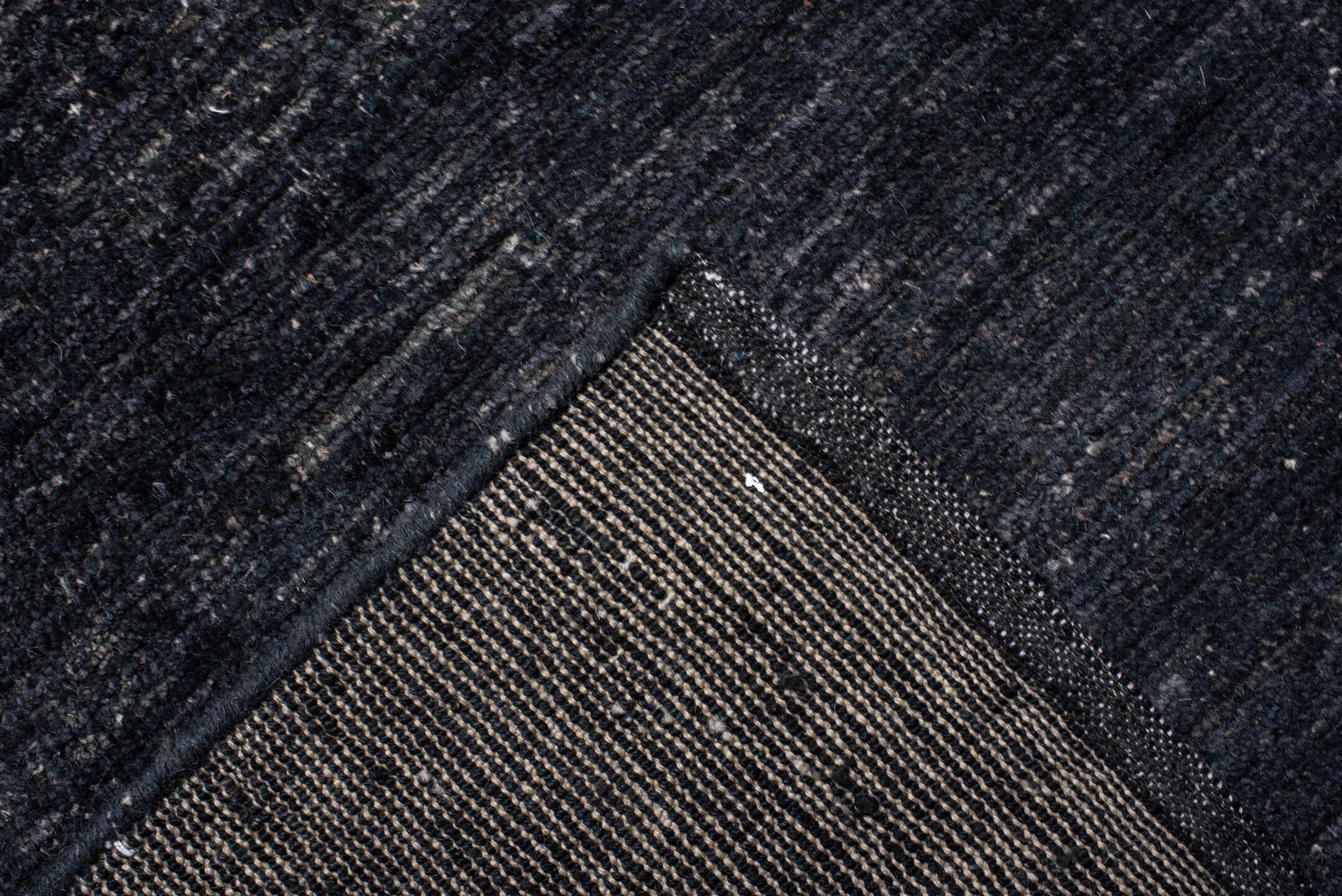 13' x 19' one-of-a-kind handmade vintage Tulu oversize rug. Color palette: ivory, charcoal, cobalt, sky_blue, gray, black