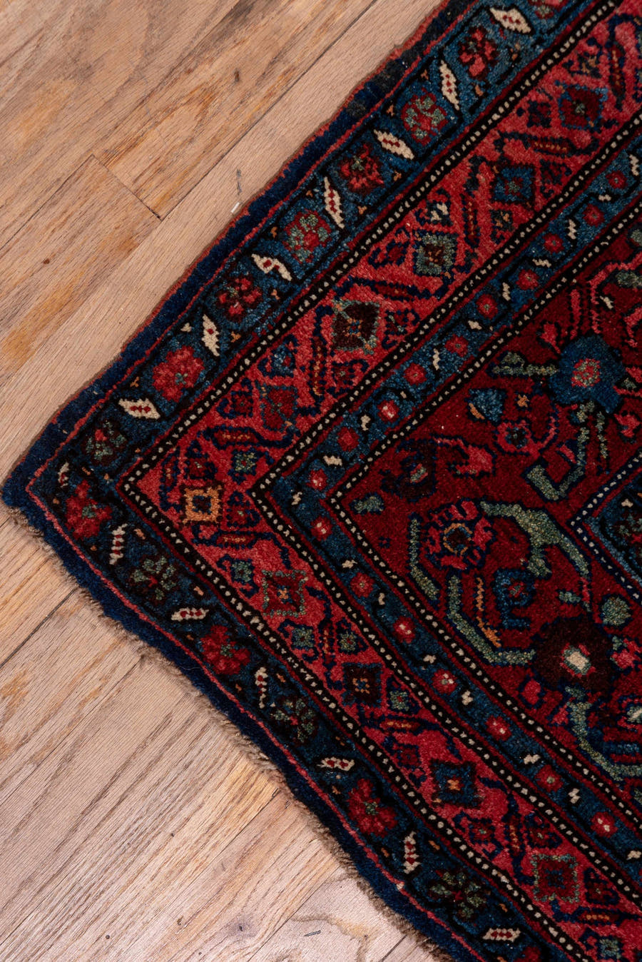 13' x 17' one-of-a-kind handmade vintage Oushak oversize rug. Color palette: terracotta, navy, rust, burgundy, ivory, slate