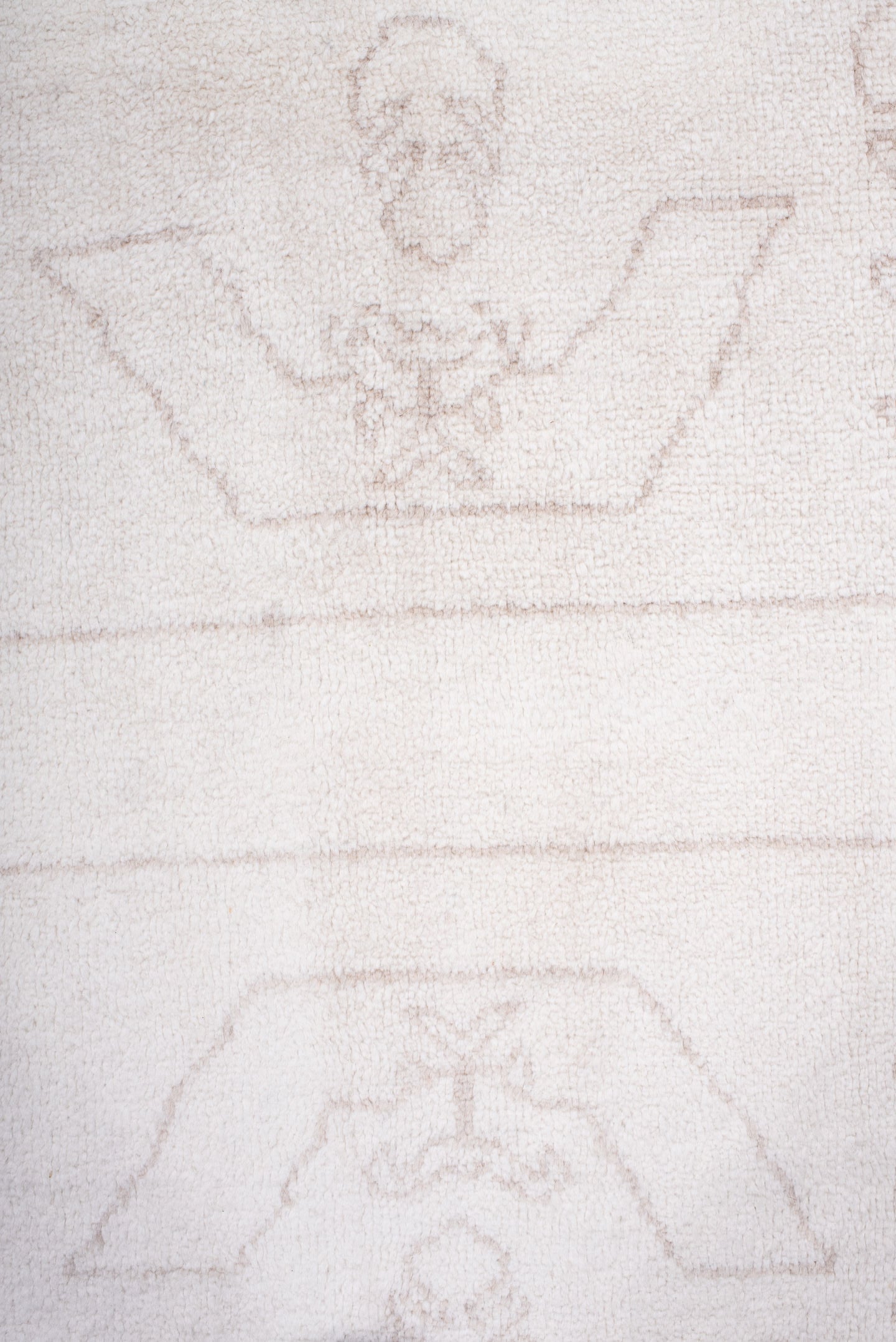 8' x 10' one-of-a-kind handmade vintage Moroccan large size rug. Color palette: ivory, blush, taupe, cream, pink, beige