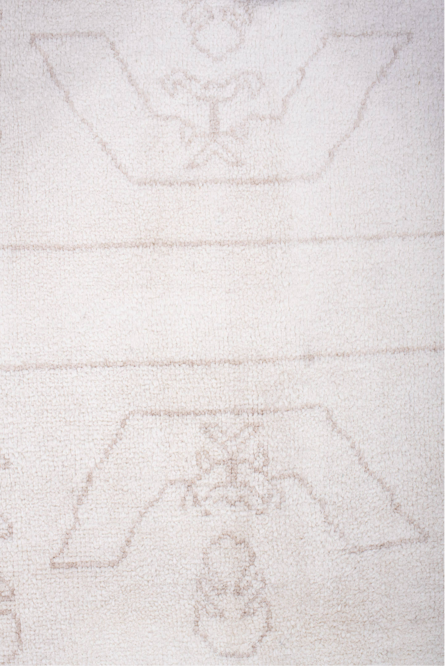 8' x 10' one-of-a-kind handmade vintage Moroccan large size rug. Color palette: ivory, blush, taupe, cream, pink, beige