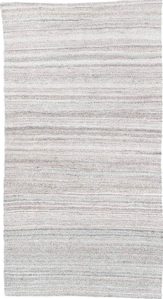 2' x 5' one-of-a-kind handmade vintage Tulu small size rug. Color palette: alice blue, dark gray, dim gray, gainsboro, gray