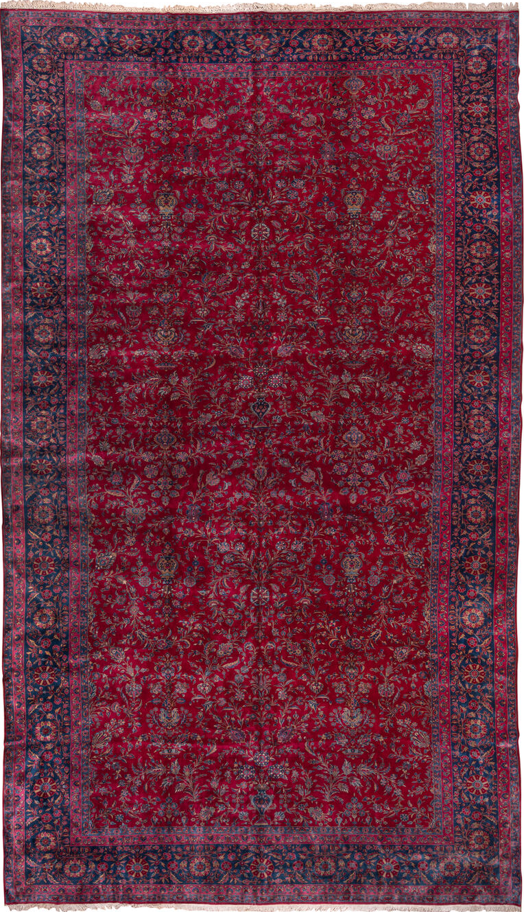 7' x 11' one-of-a-kind handmade vintage Flatweave large size rug. Color palette: blue, brown, burgundy, fiord, gray, pink
