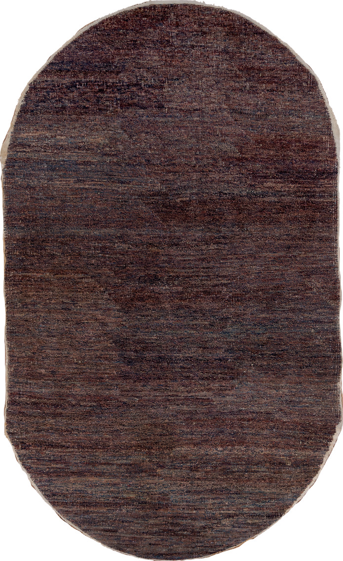 4' x 6' one-of-a-kind handmade vintage Chinese small size rug. Color palette: black, brown, dim gray, gray, light gray, pink