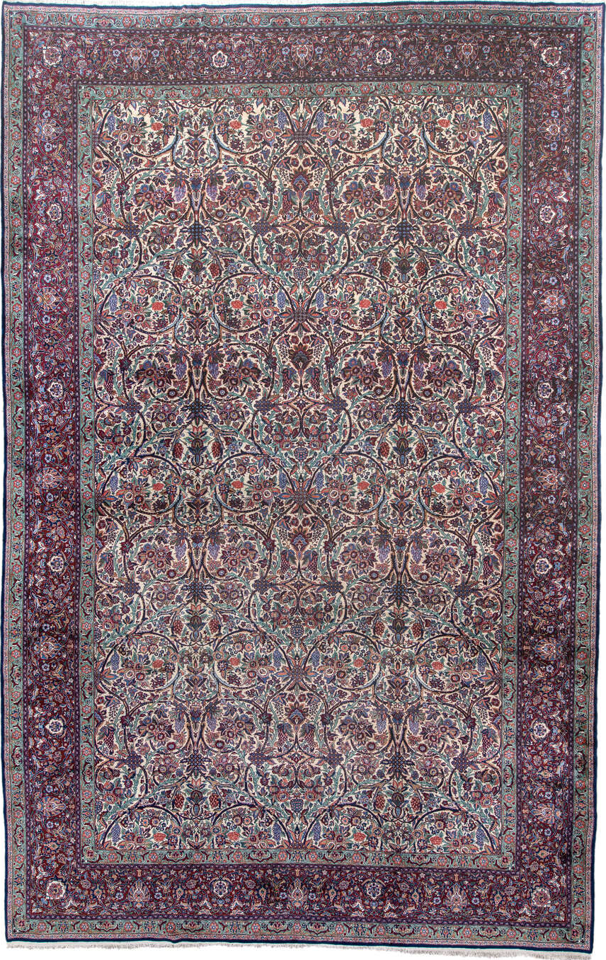 0' x 0' one-of-a-kind handmade vintage  small size rug. Color palette: antiquewhite, blue, brown, dark gray, dim gray, gray