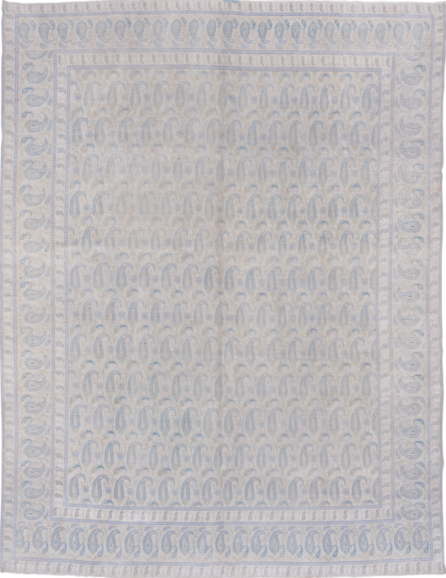 9' x 12' one-of-a-kind handmade vintage Sivas large size rug. Color palette: dark gray, gainsboro, gray, light gray