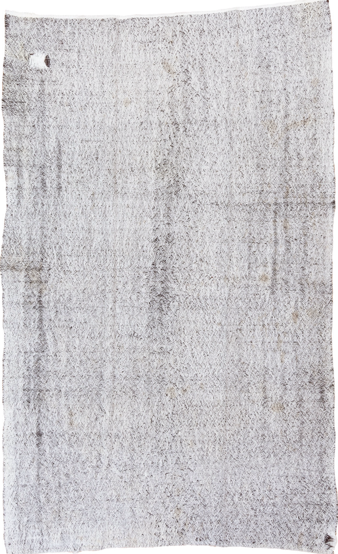 5' x 9' one-of-a-kind handmade vintage Flatweave medium size rug. Color palette: alice blue, dark gray, dim gray, gainsboro