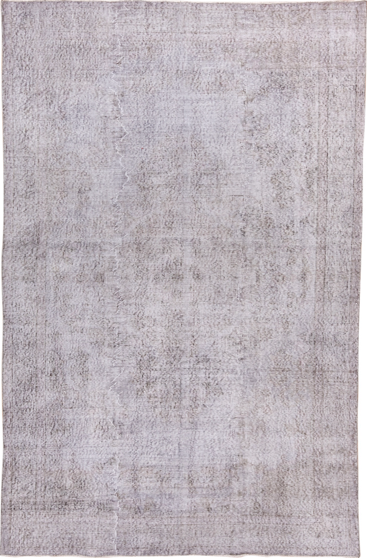 5' x 9' one-of-a-kind handmade vintage Sparta medium size rug. Color palette: dark gray, dim gray, gainsboro, gray