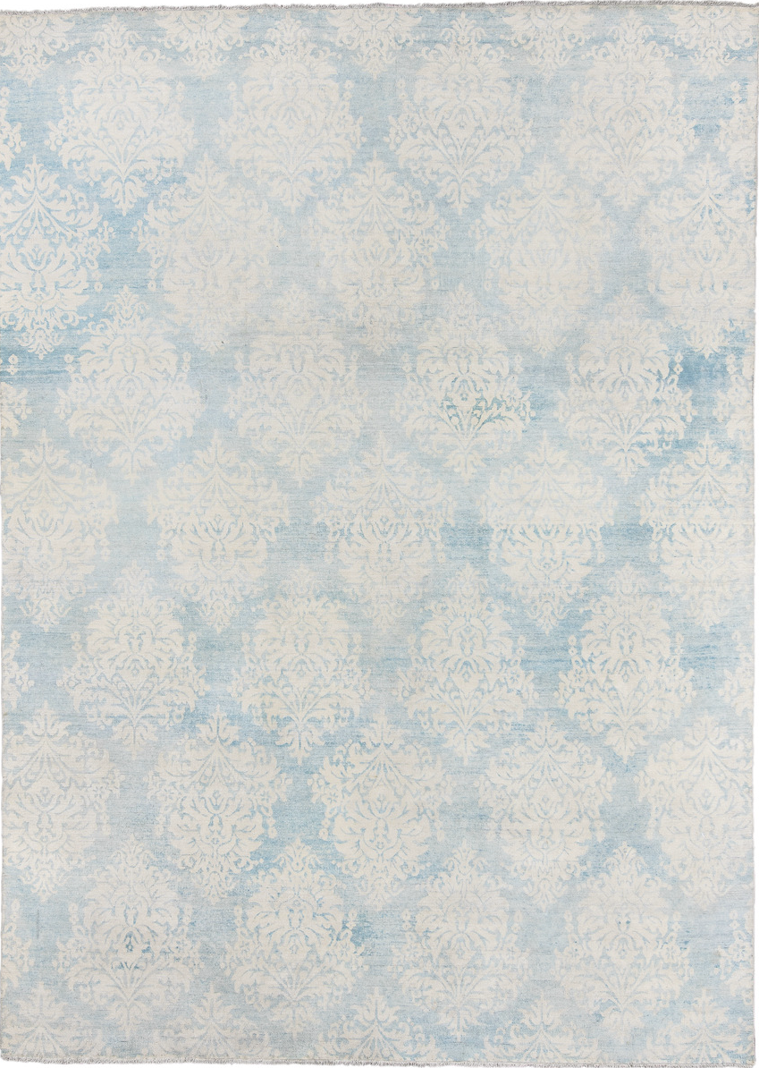 8' x 11' one-of-a-kind handmade vintage European large size rug. Color palette: dark gray, dim gray, gainsboro, gray