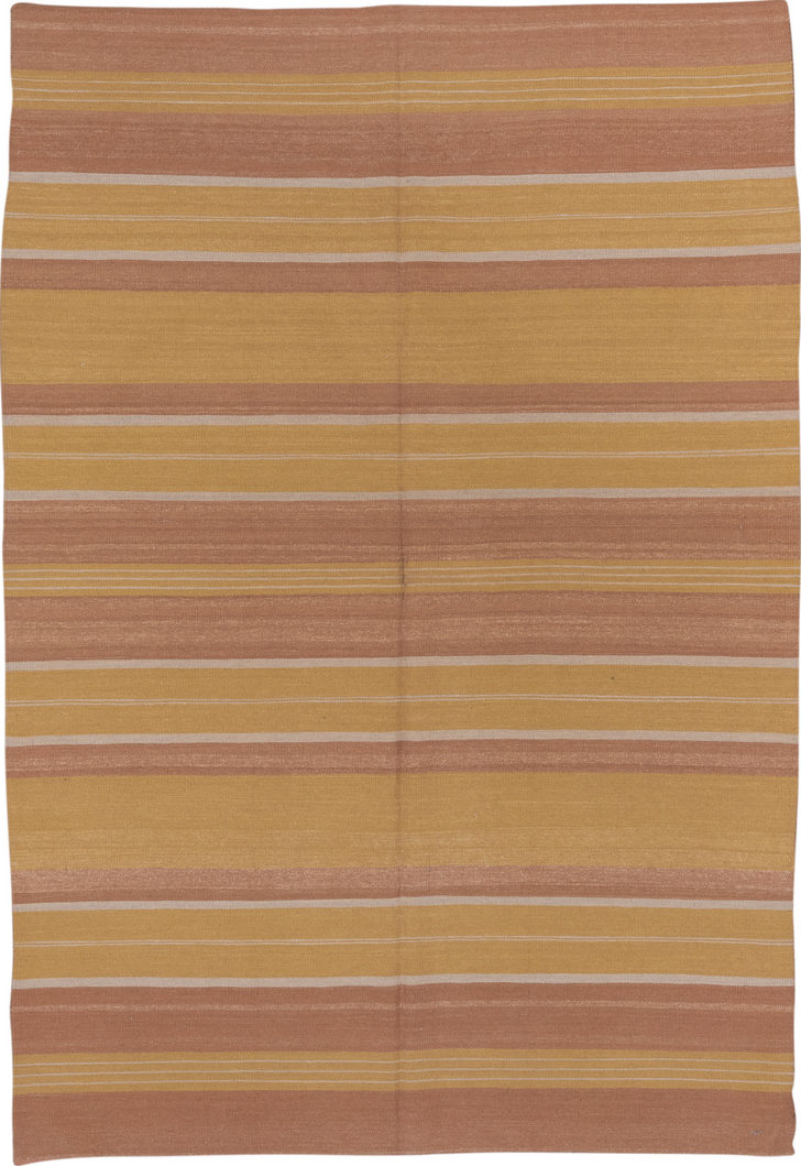 6' x 9' one-of-a-kind handmade vintage Kilim medium size rug. Color palette: brown, gray, light gray, off-white, snow, white