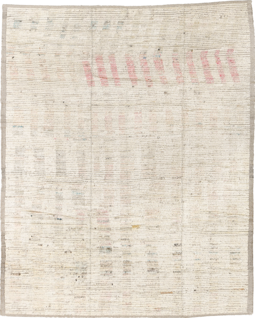 8' x 11' one-of-a-kind handmade vintage Tulu large size rug. Color palette: dark gray, gainsboro, gray, light gray