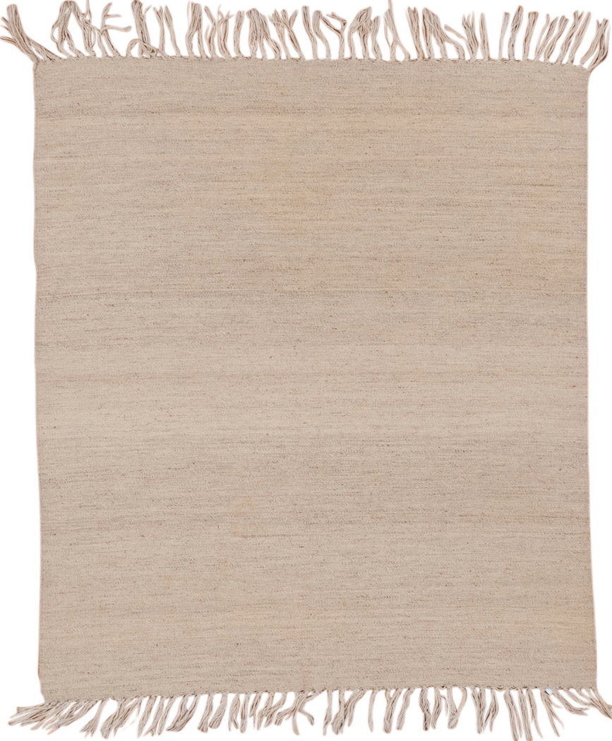 3' x 4' one-of-a-kind handmade vintage Flatweave small size rug. Color palette: brown, gray, light gray, off-white, orange